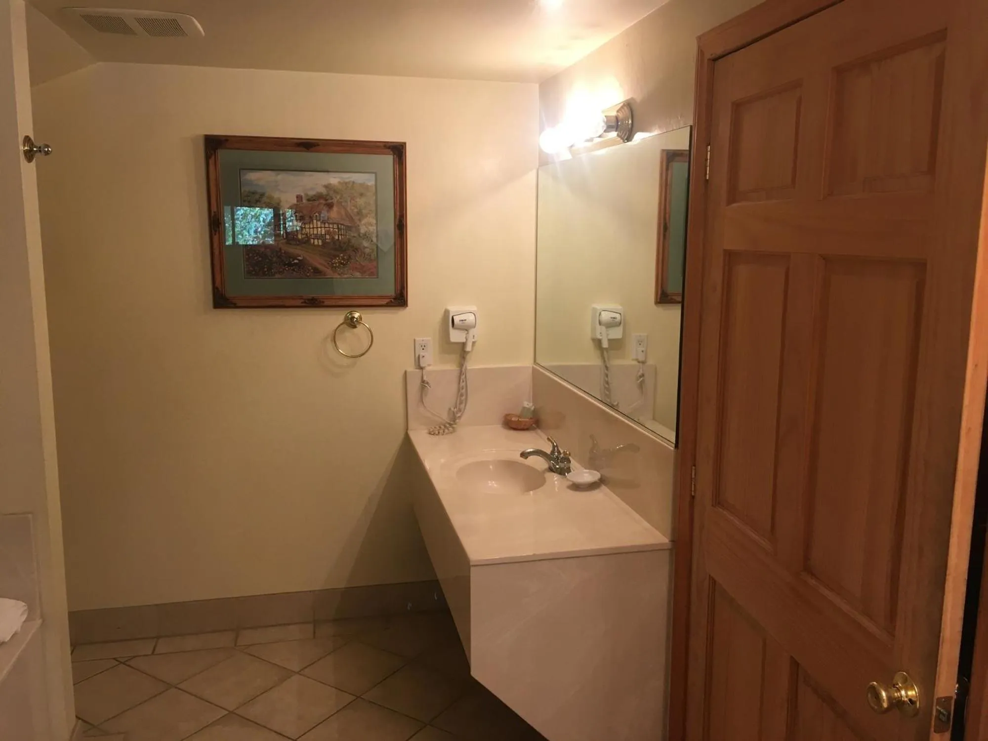 Bathroom in Whispering Pines Lodge