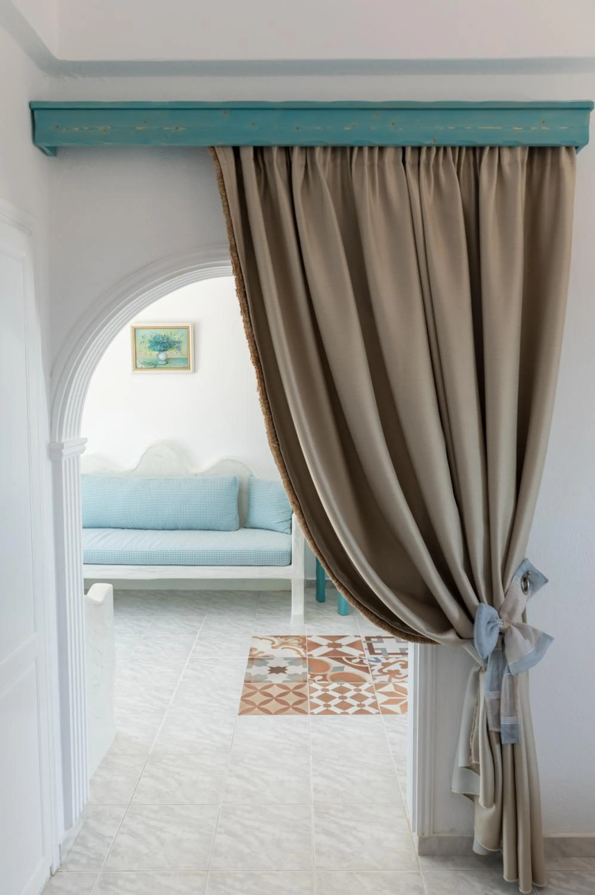 Seating area, Bed in Starlight Luxury Seaside Villa & Suites