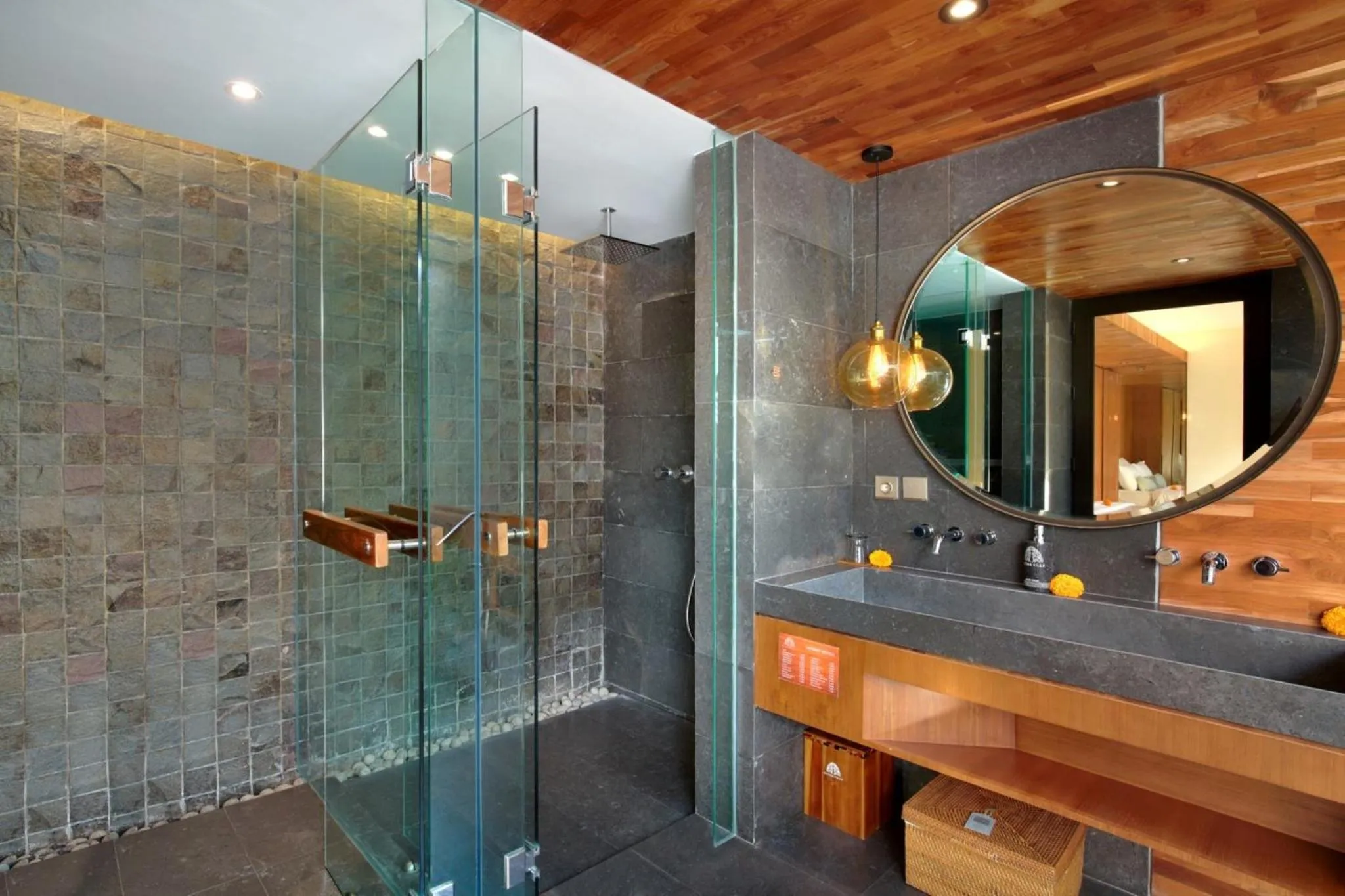 Bathroom in Ayona Villa Seminyak by Ini Vie Hospitality