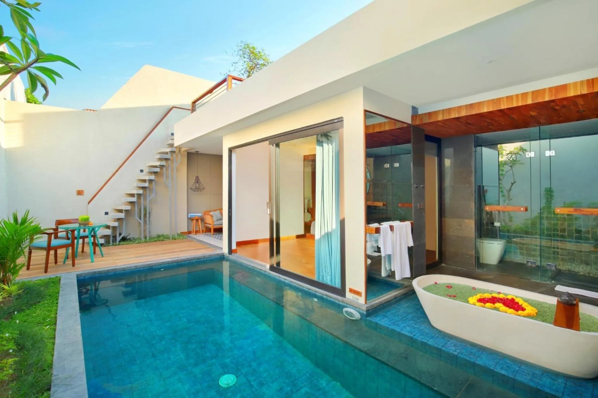 Pool view in Ayona Villa Seminyak by Ini Vie Hospitality
