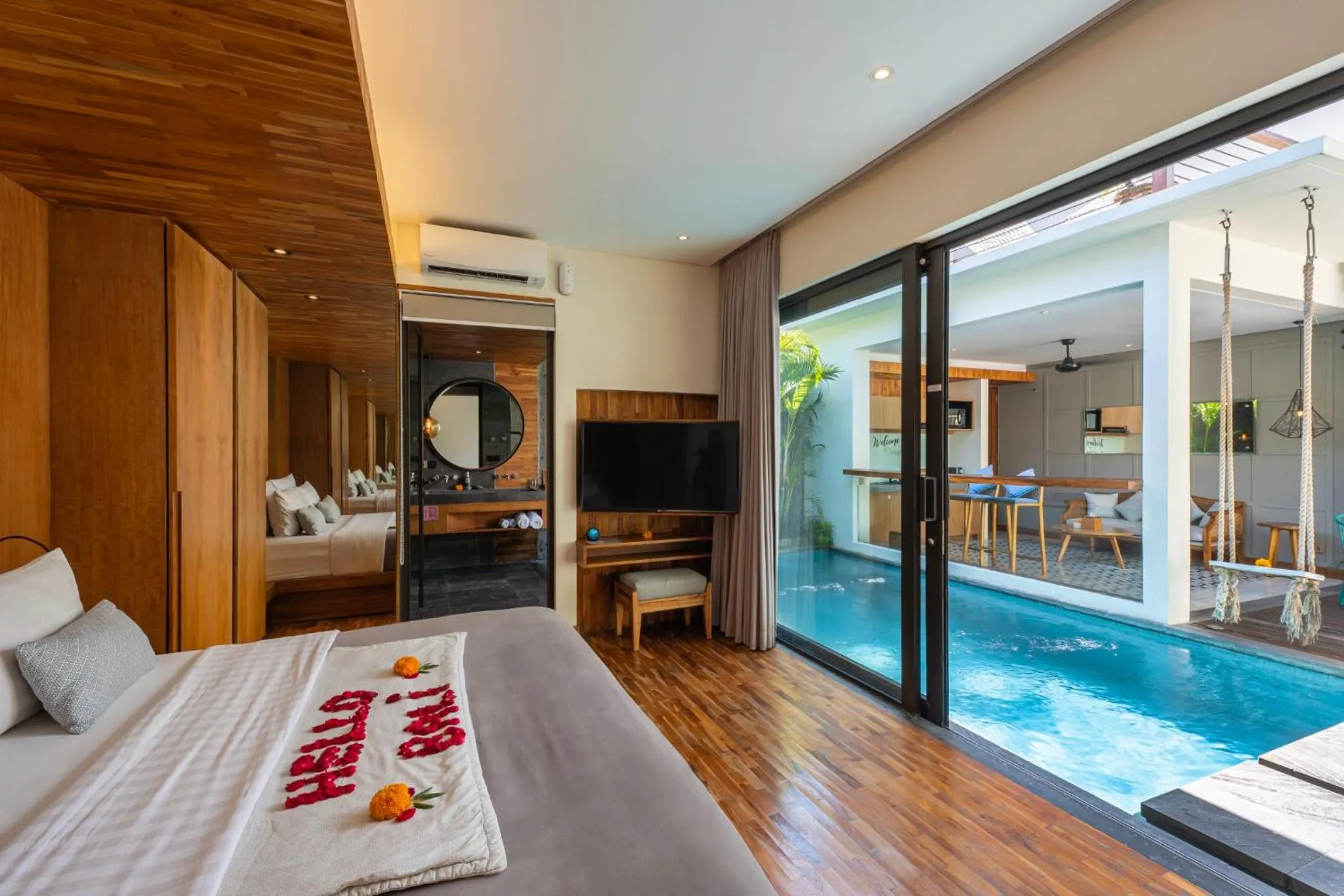 Bedroom in Ayona Villa Seminyak by Ini Vie Hospitality