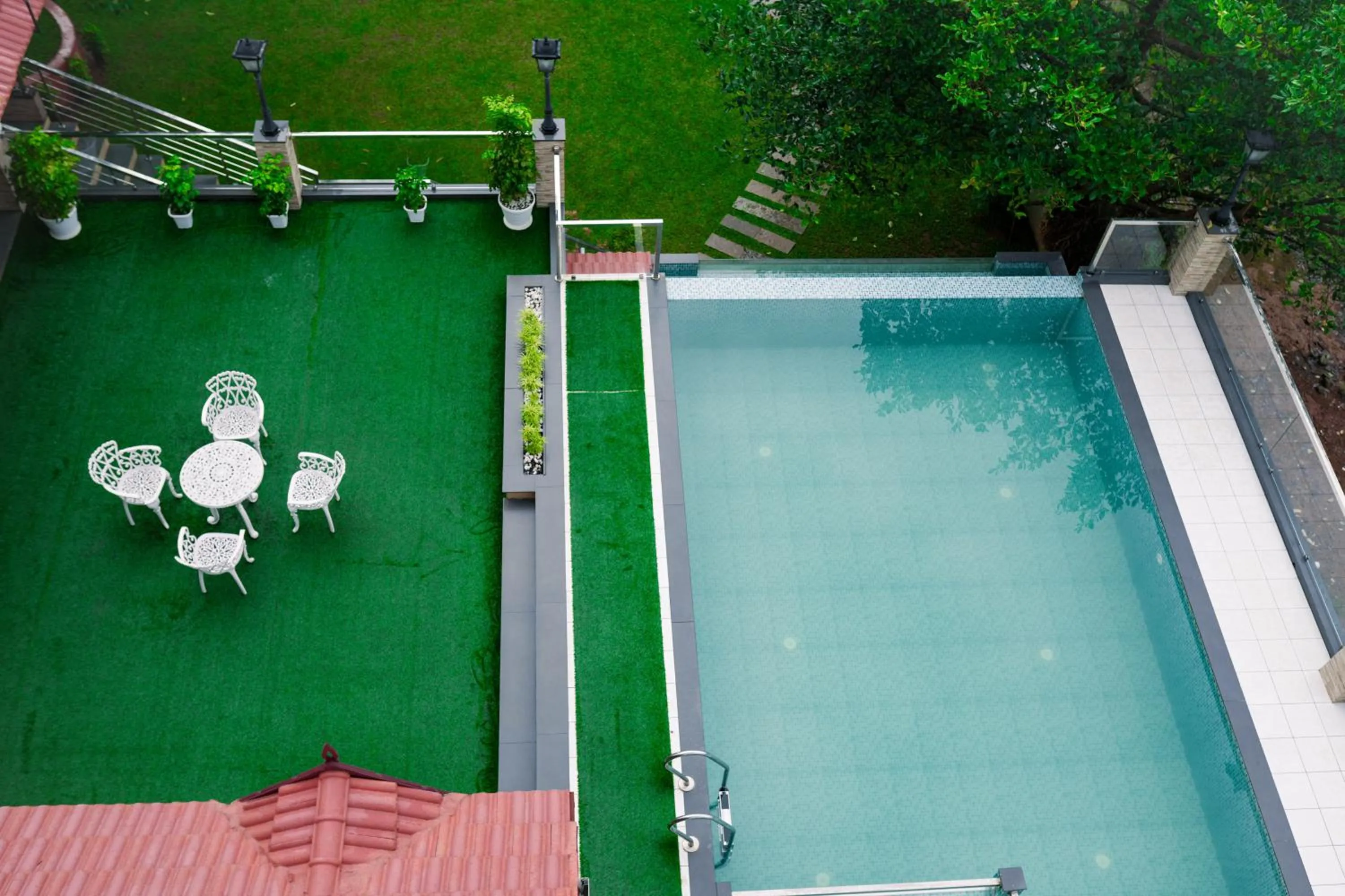 Pool view in Athirappilly Rainland Resort