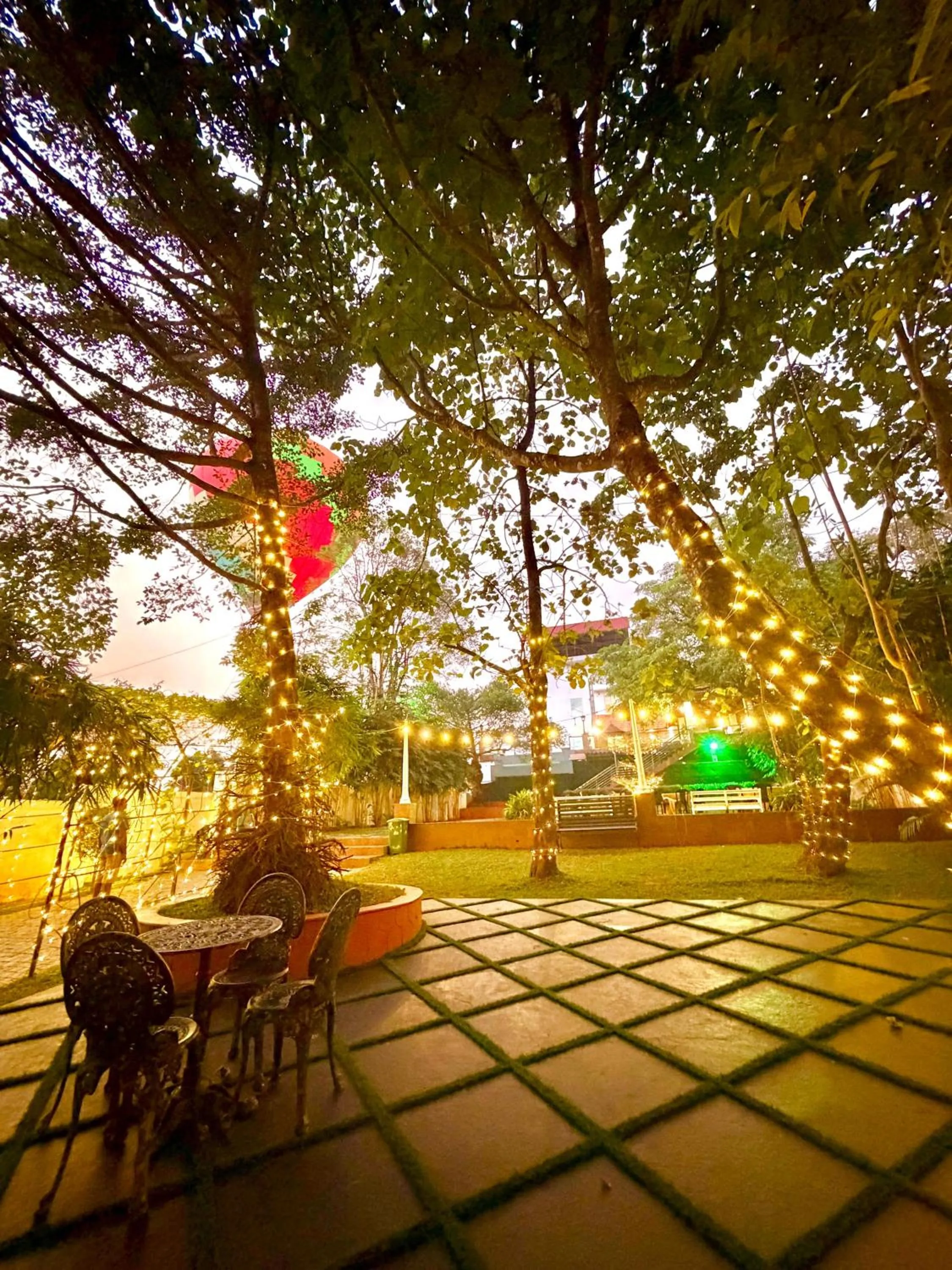 Garden view in Athirappilly Rainland Resort