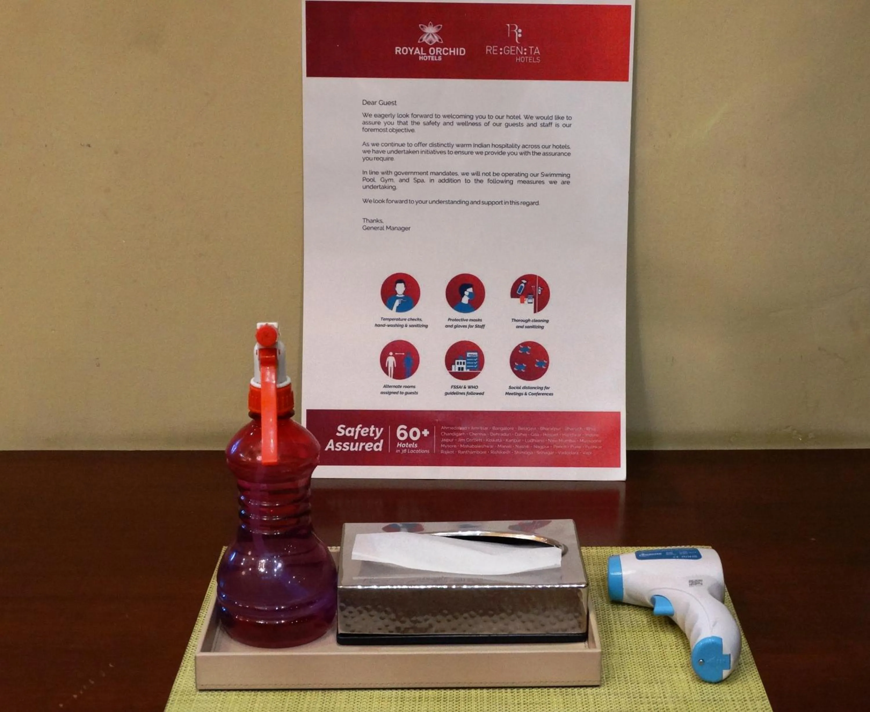 Logo/Certificate/Sign in Regenta Inn by Riverside Manali