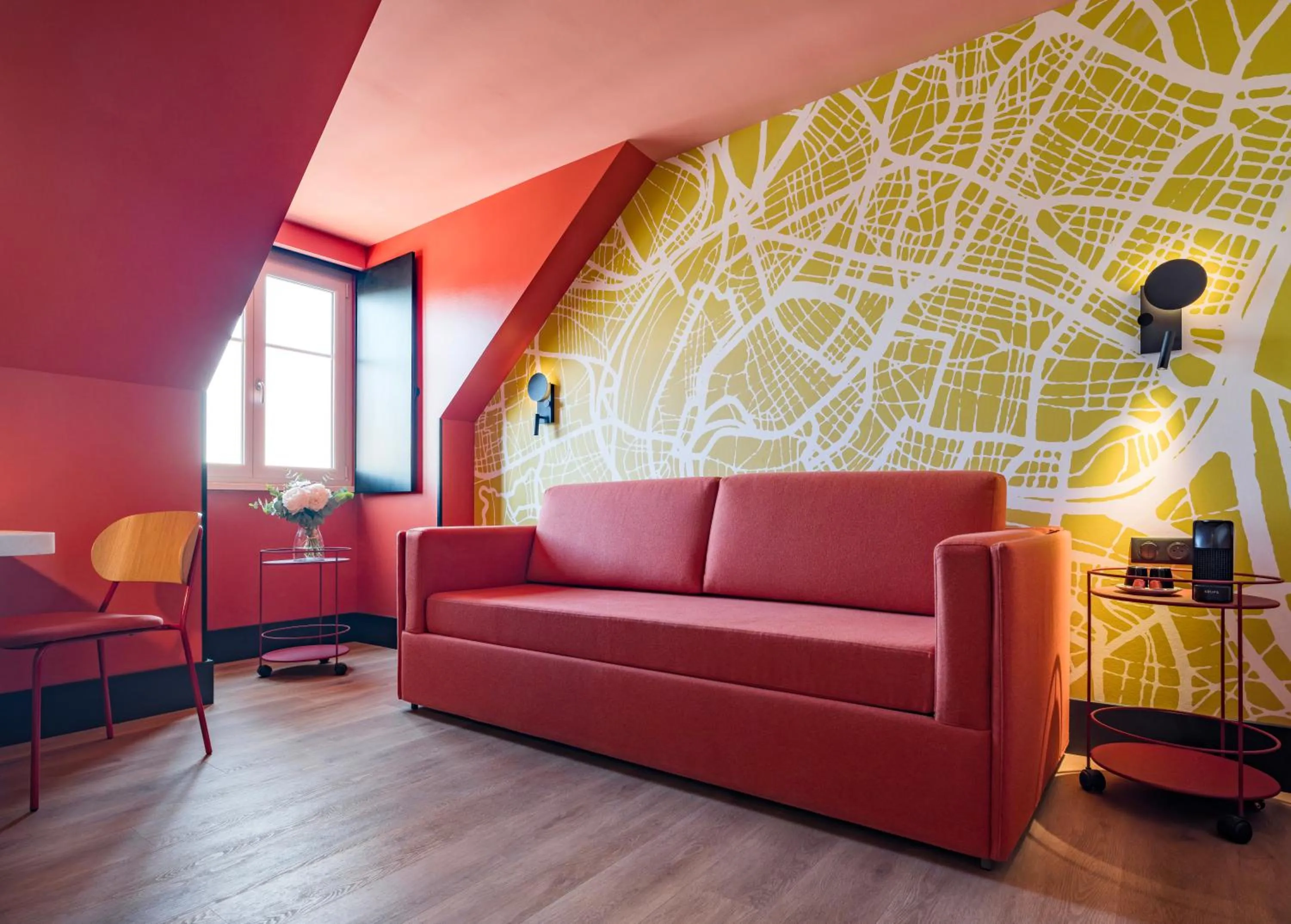 Living room in Le Grand Hotel