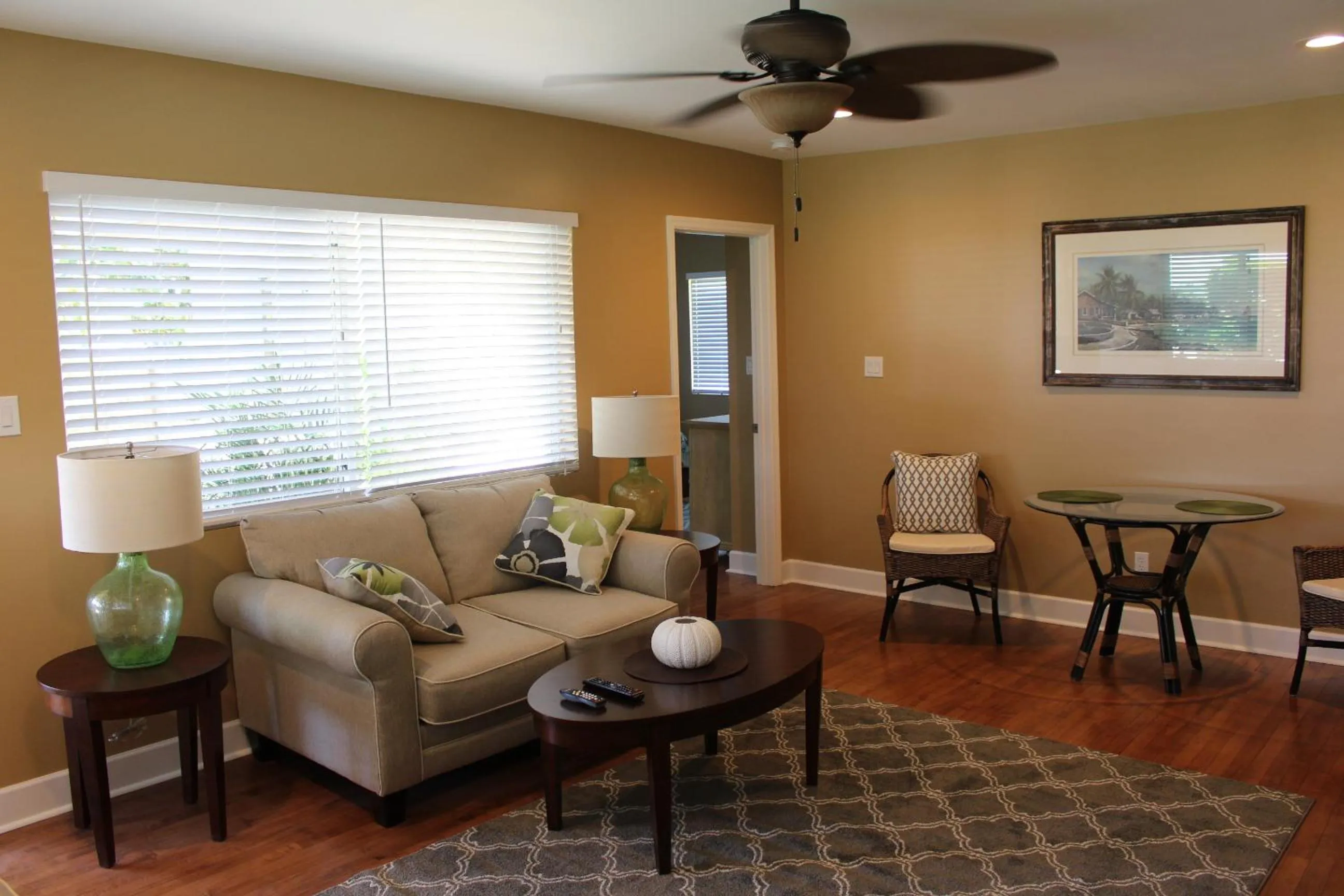 Living room in The Conch House Marina Resort