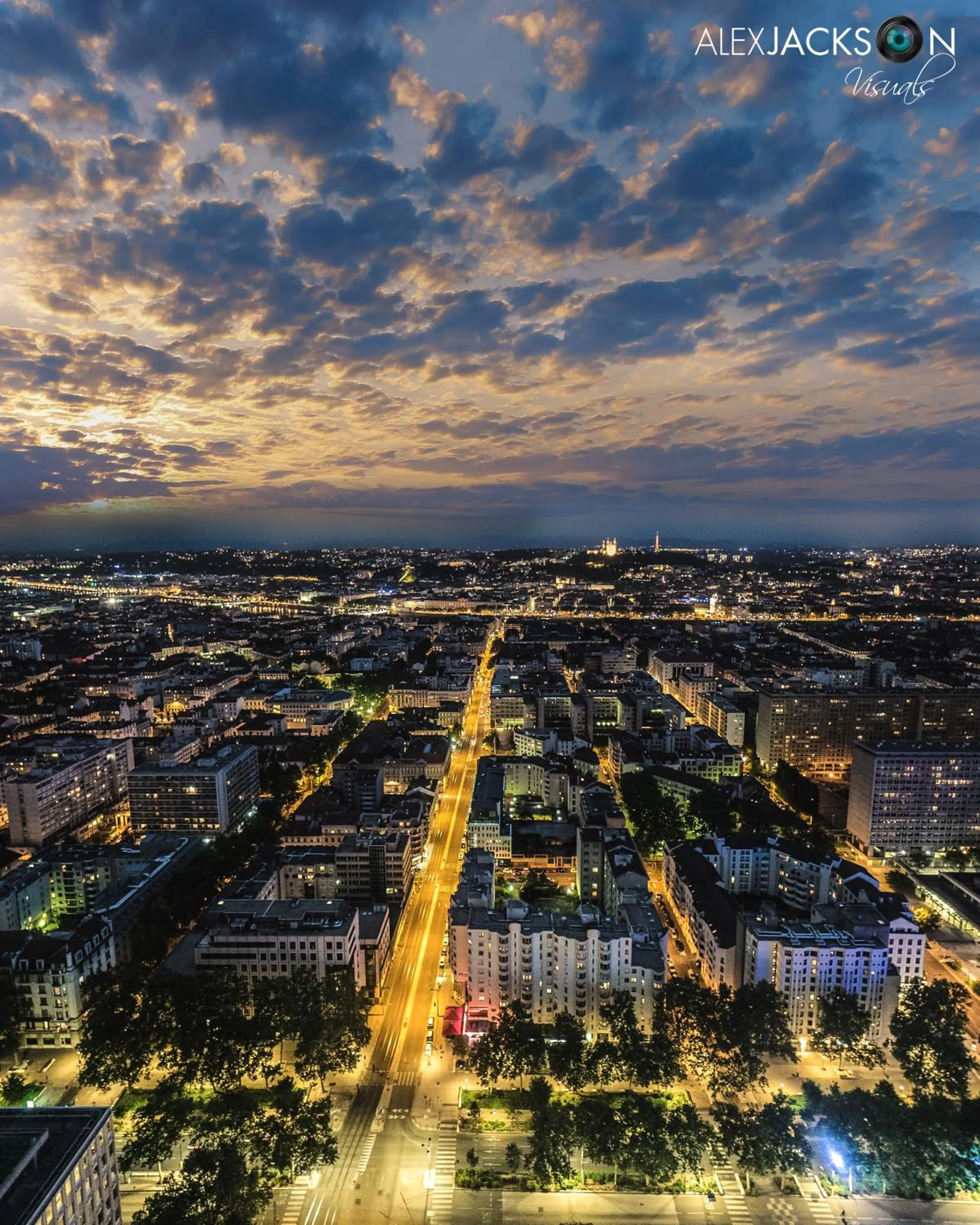 City view in Radisson Blu Hotel, Lyon