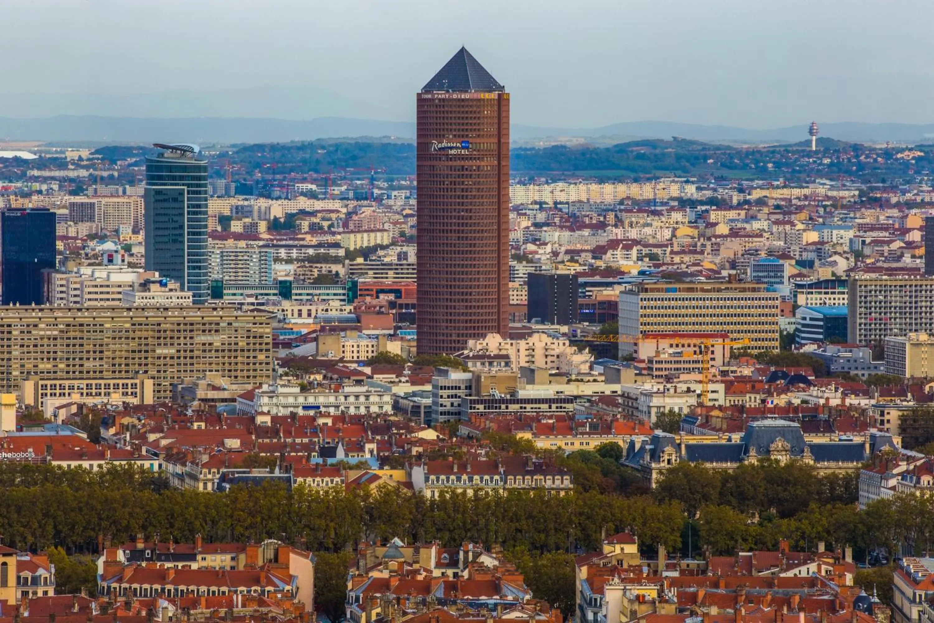 Bird's eye view in Radisson Blu Hotel, Lyon