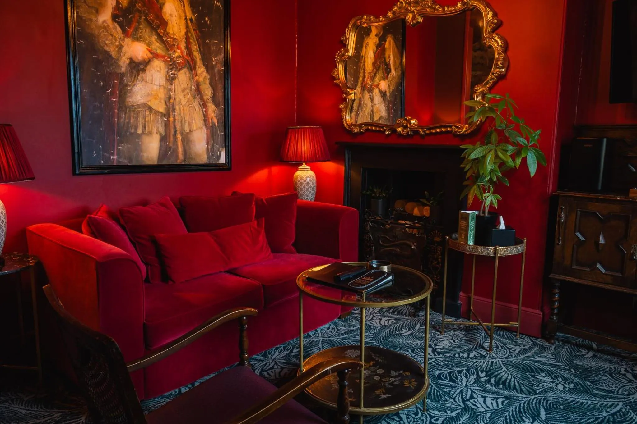 Seating area in Golden Fleece York