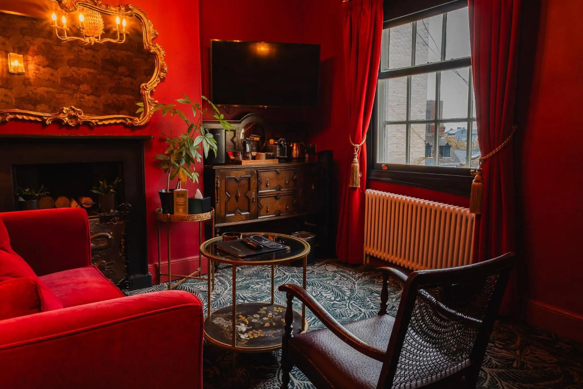 Seating area in Golden Fleece York