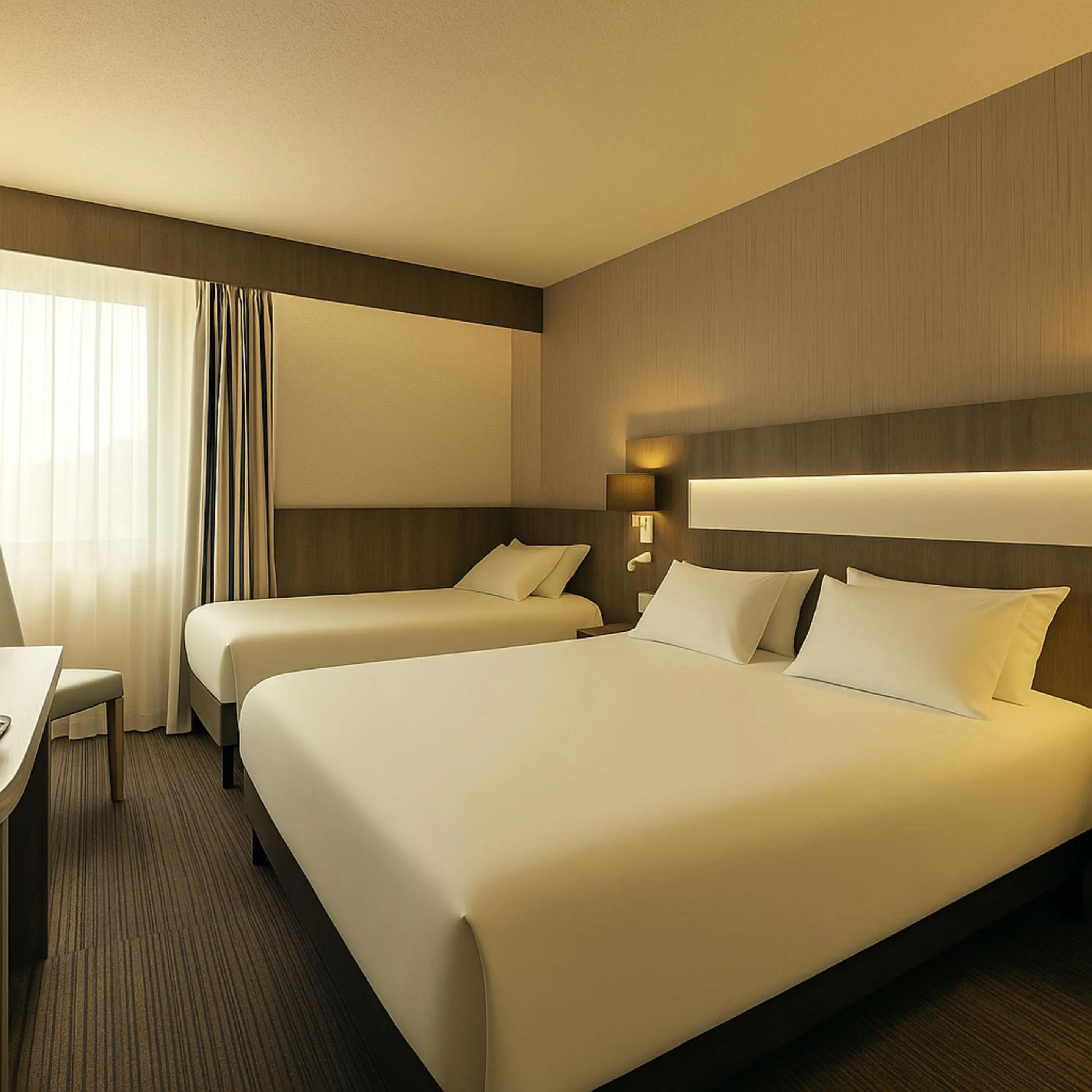 Bedroom, Bed in Best Western Marseille Aeroport