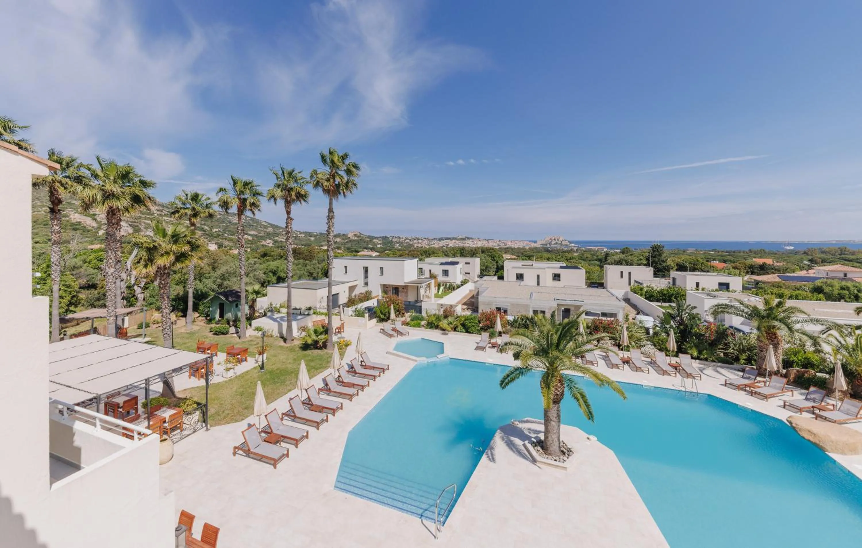 Pool view in Hotel Corsica & Spa Serena