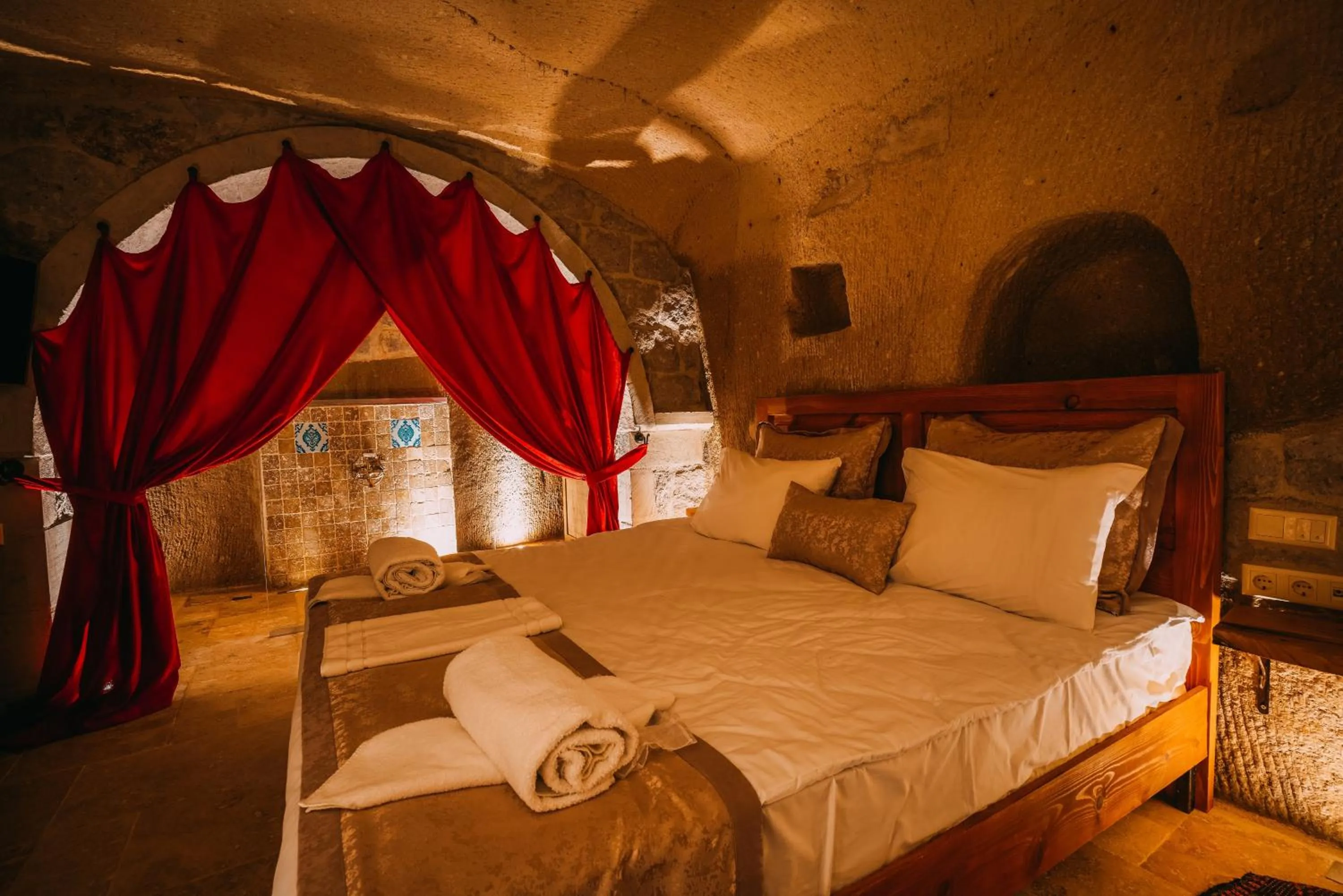 Bed in Prime Cappadocia Suites