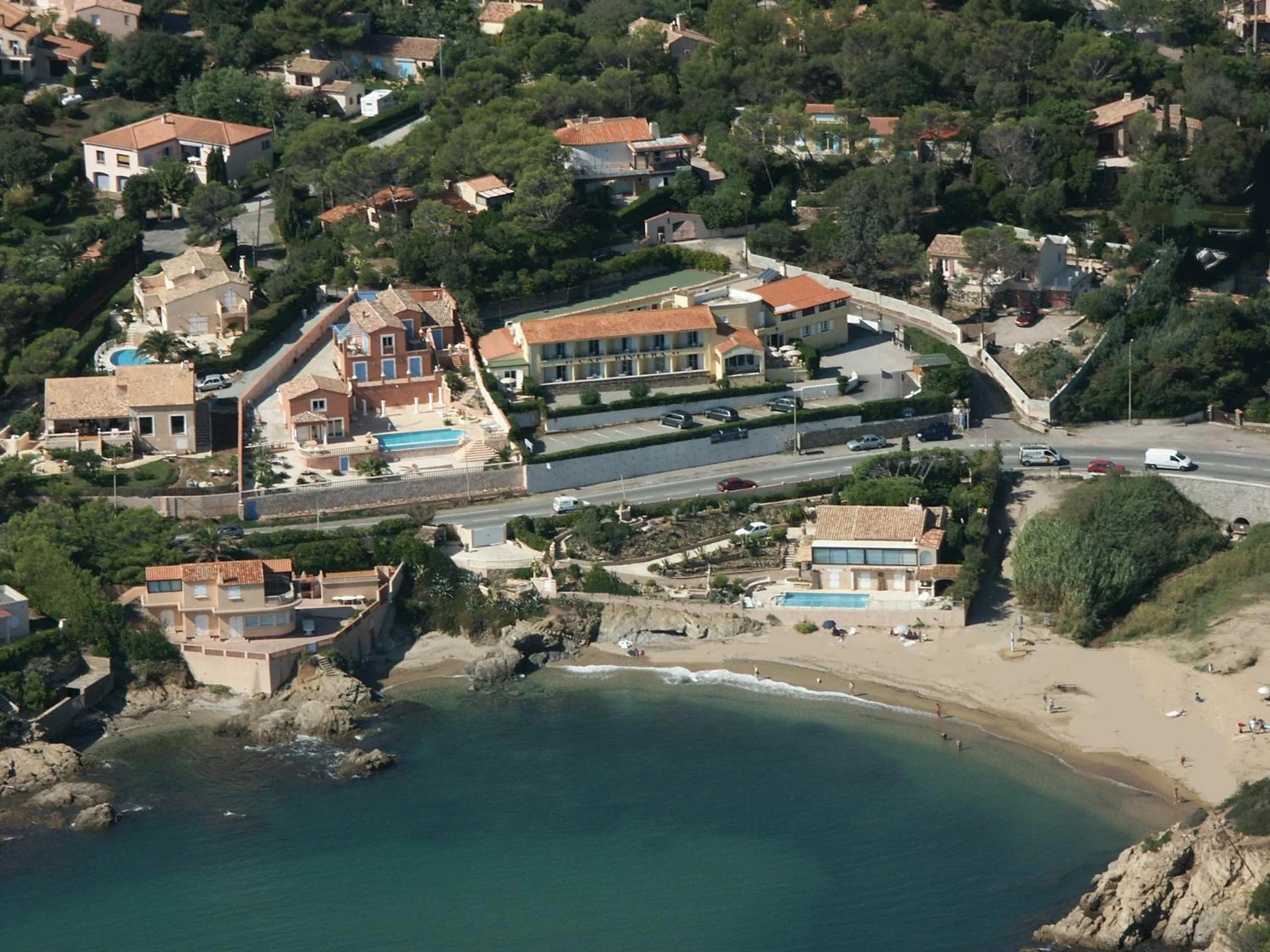 Bird's eye view in "Cap Riviera" Hotel & Restaurant Saint Aygulf