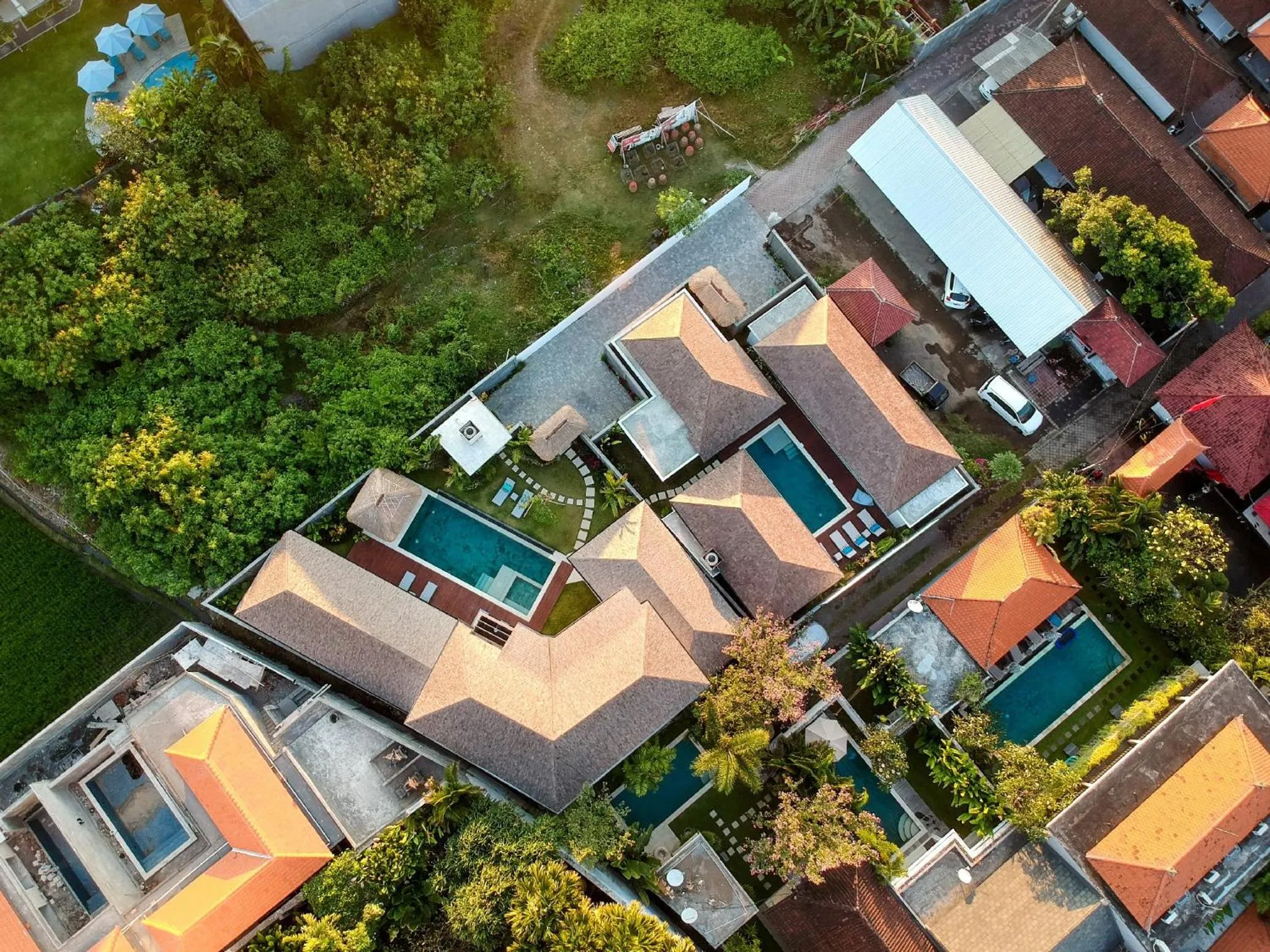 Bird's eye view in Villa Hiburan 1 by Villa Finder