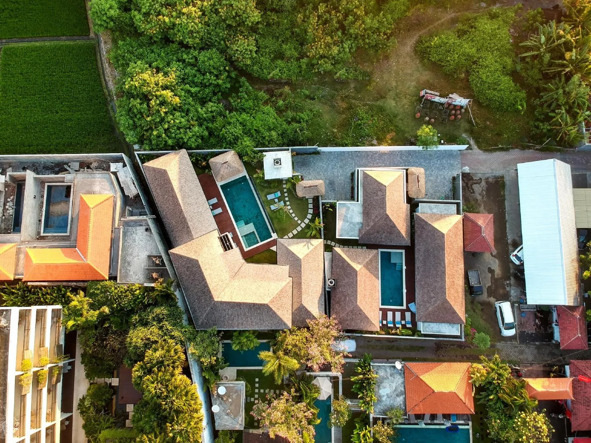 Bird's eye view in Villa Hiburan 1 by Villa Finder