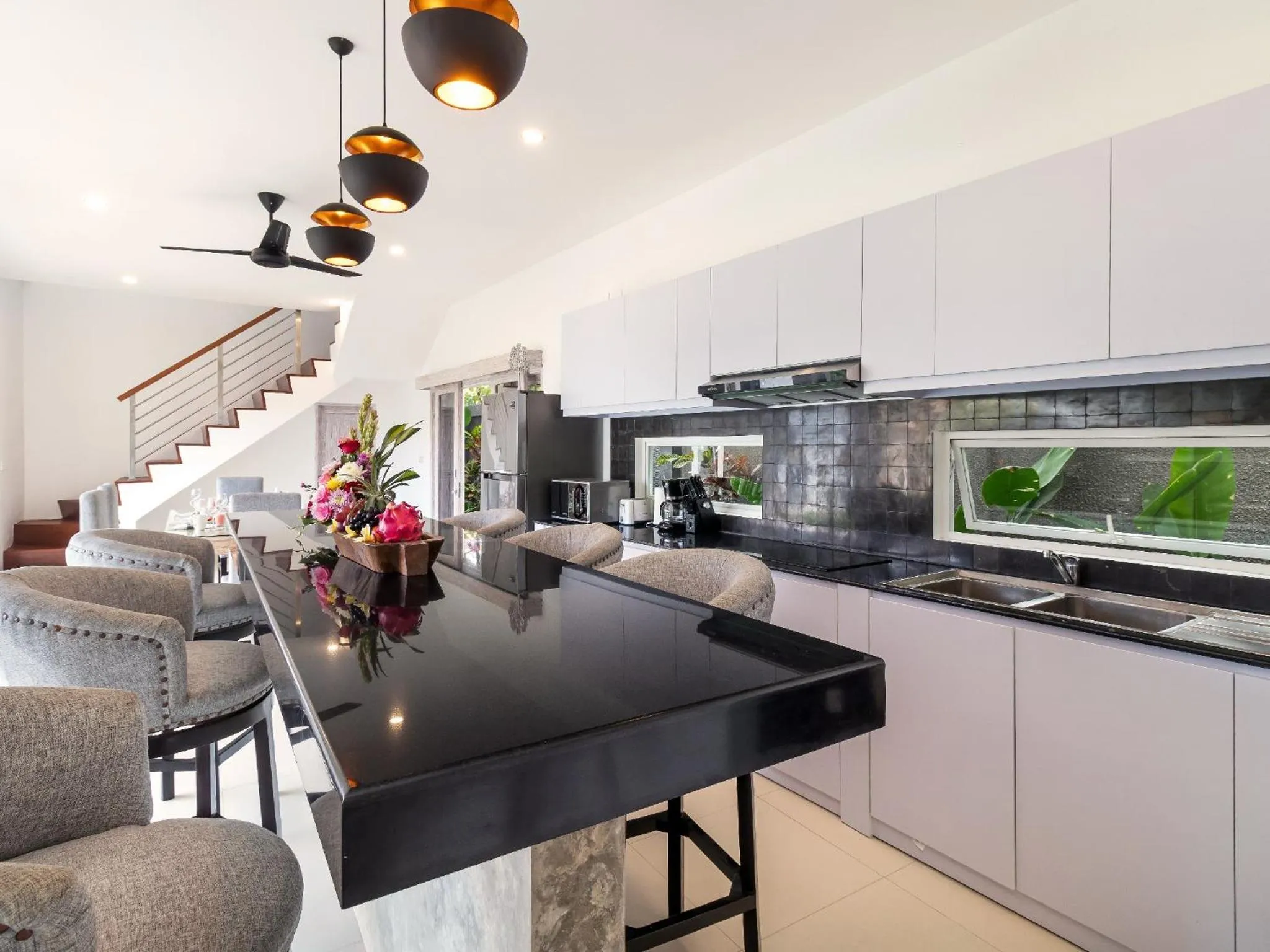 Kitchen or kitchenette in Villa Hiburan 1 by Villa Finder