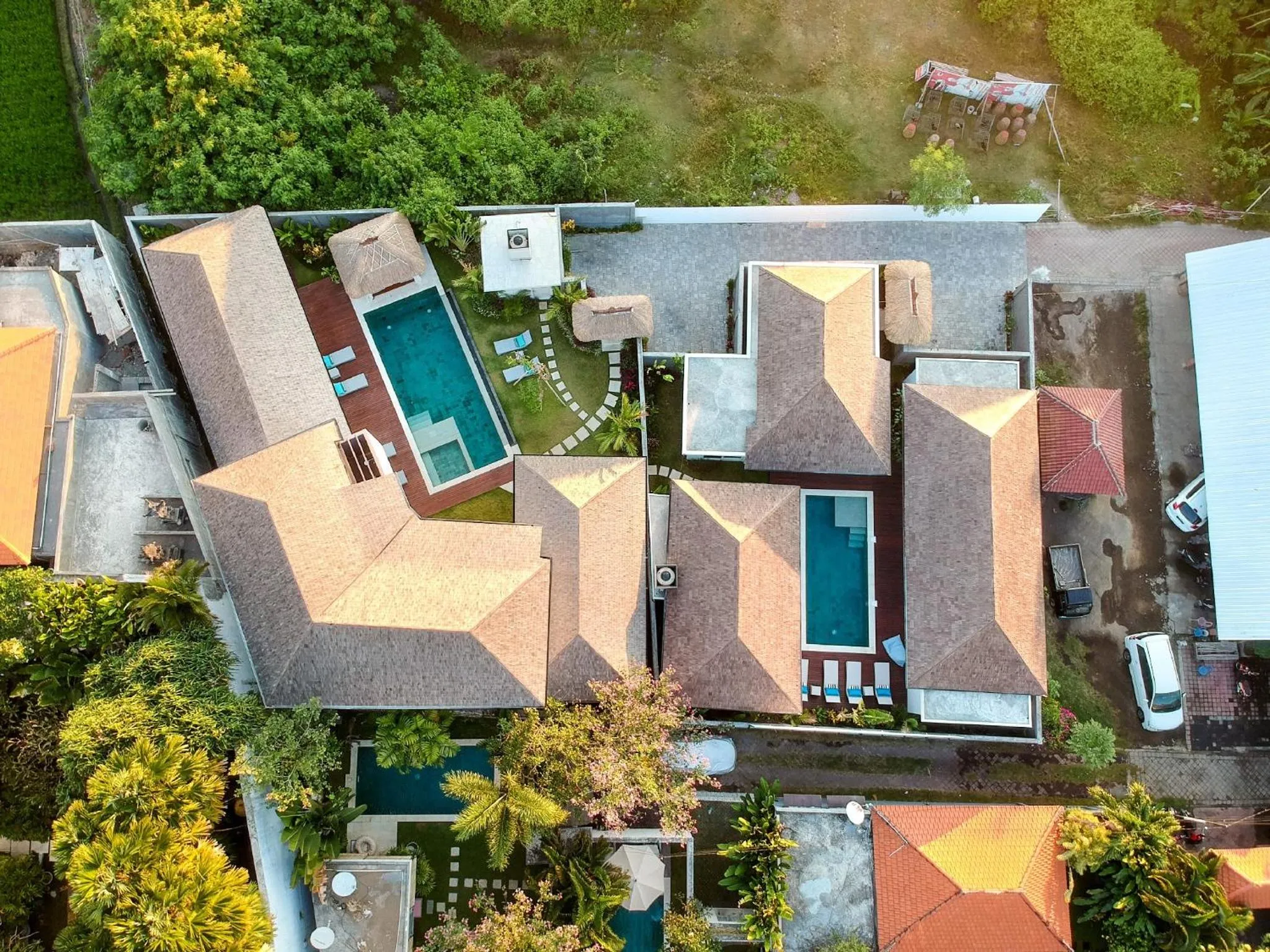 Bird's eye view in Villa Hiburan 1 by Villa Finder