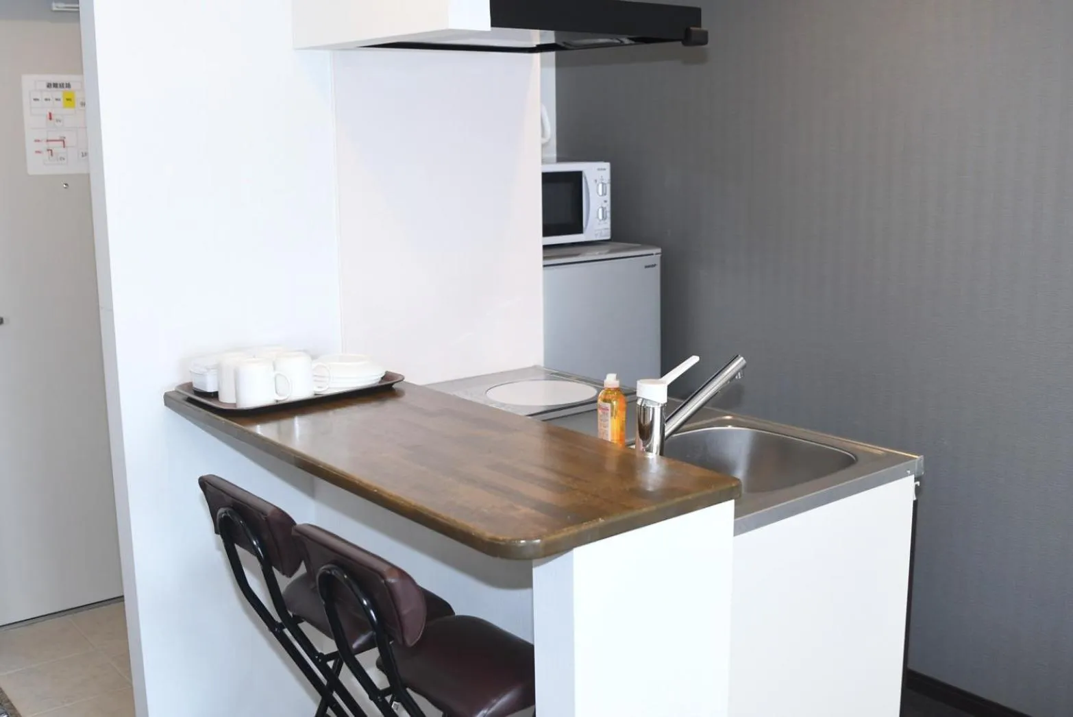 Kitchen or kitchenette in Hotel Urbansea 2 Matsuo