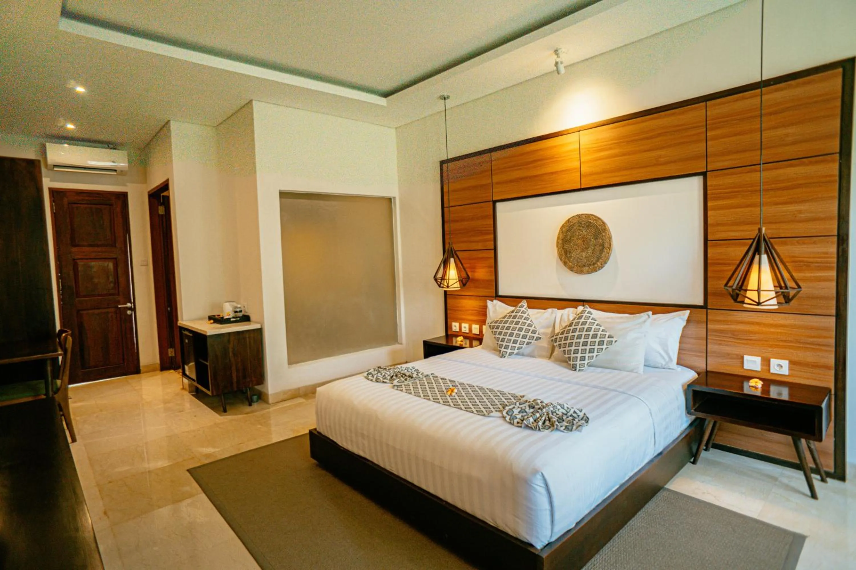 Bed in djabu Echo Beach Hotel