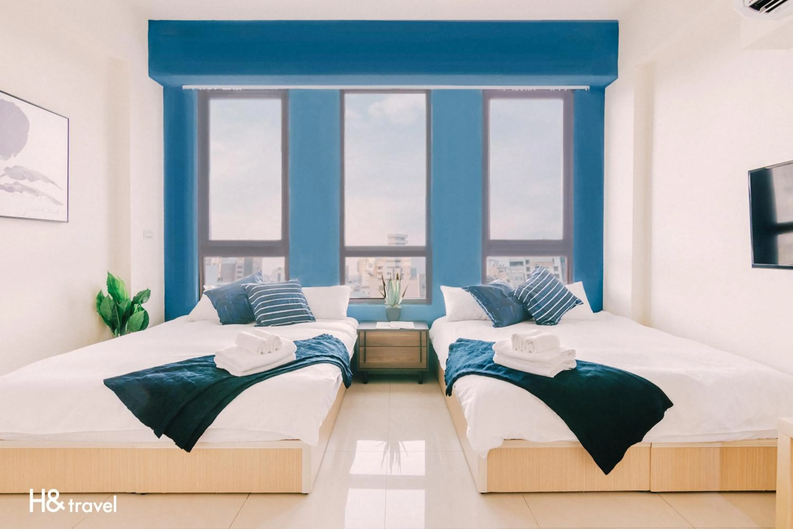 On site, Bed in Tainan Haian Art Apartment