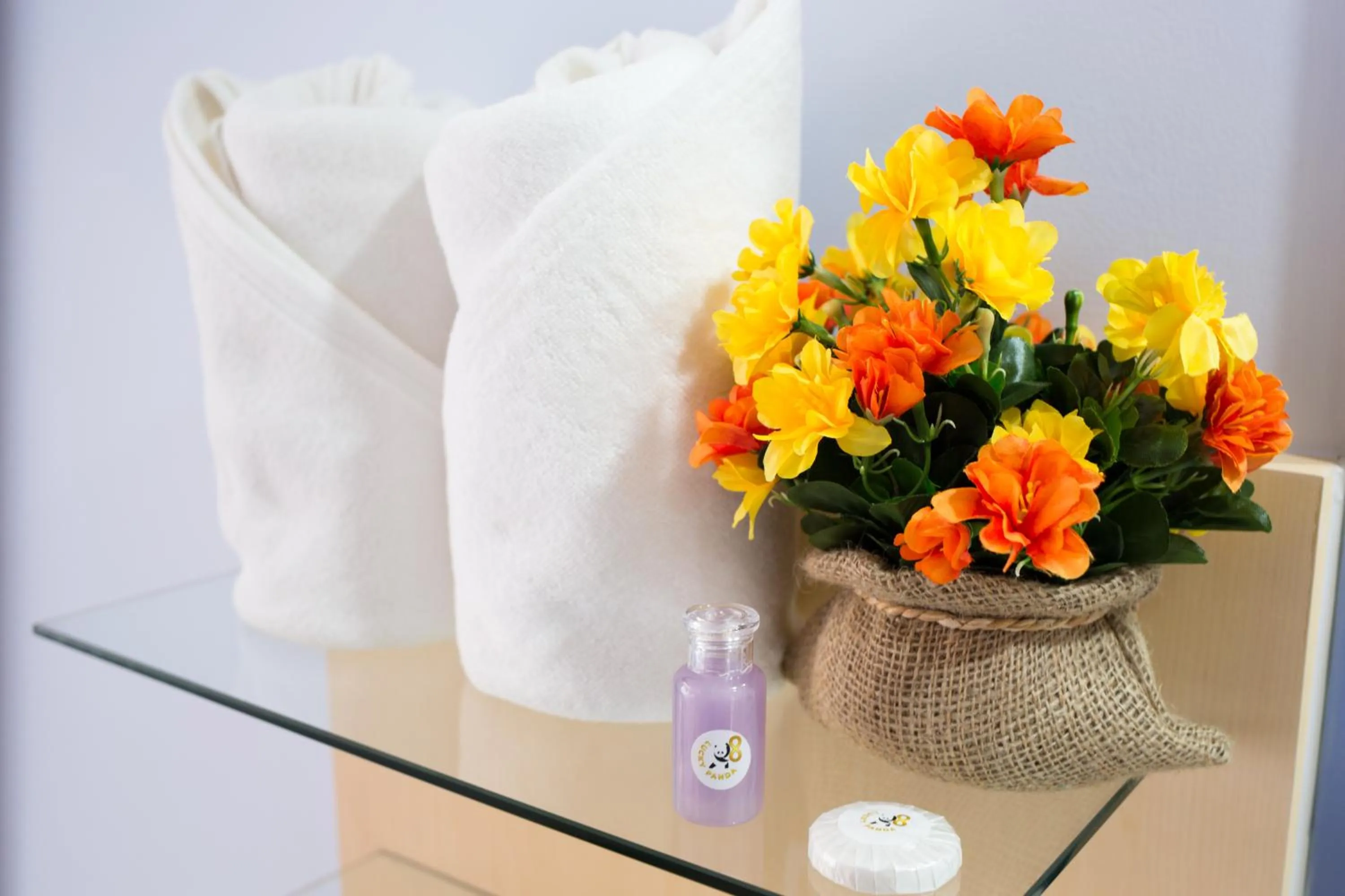 Decorative detail in Lucky panda Hotel