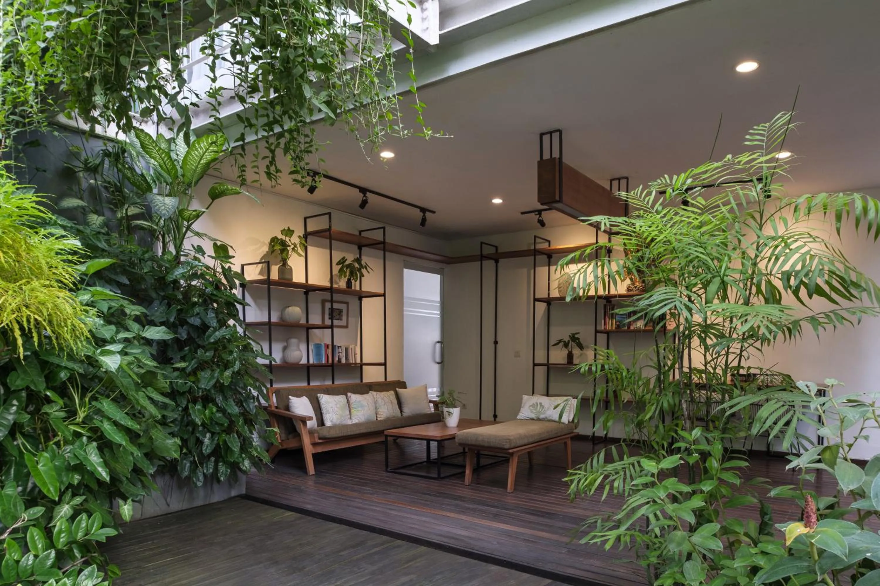 Library in Rimbun Canggu Hotel