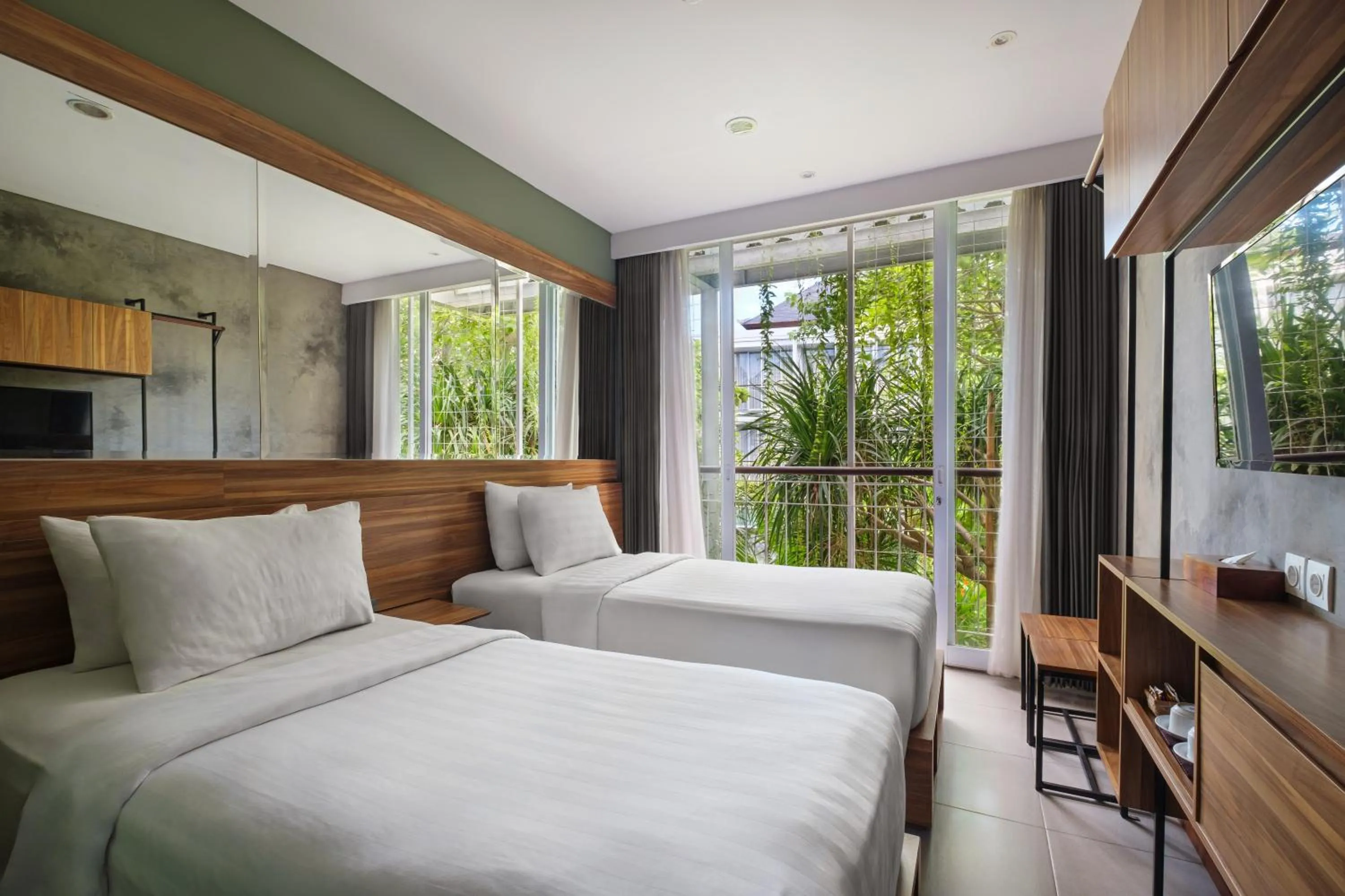 TV and multimedia, Bed in Rimbun Canggu Hotel