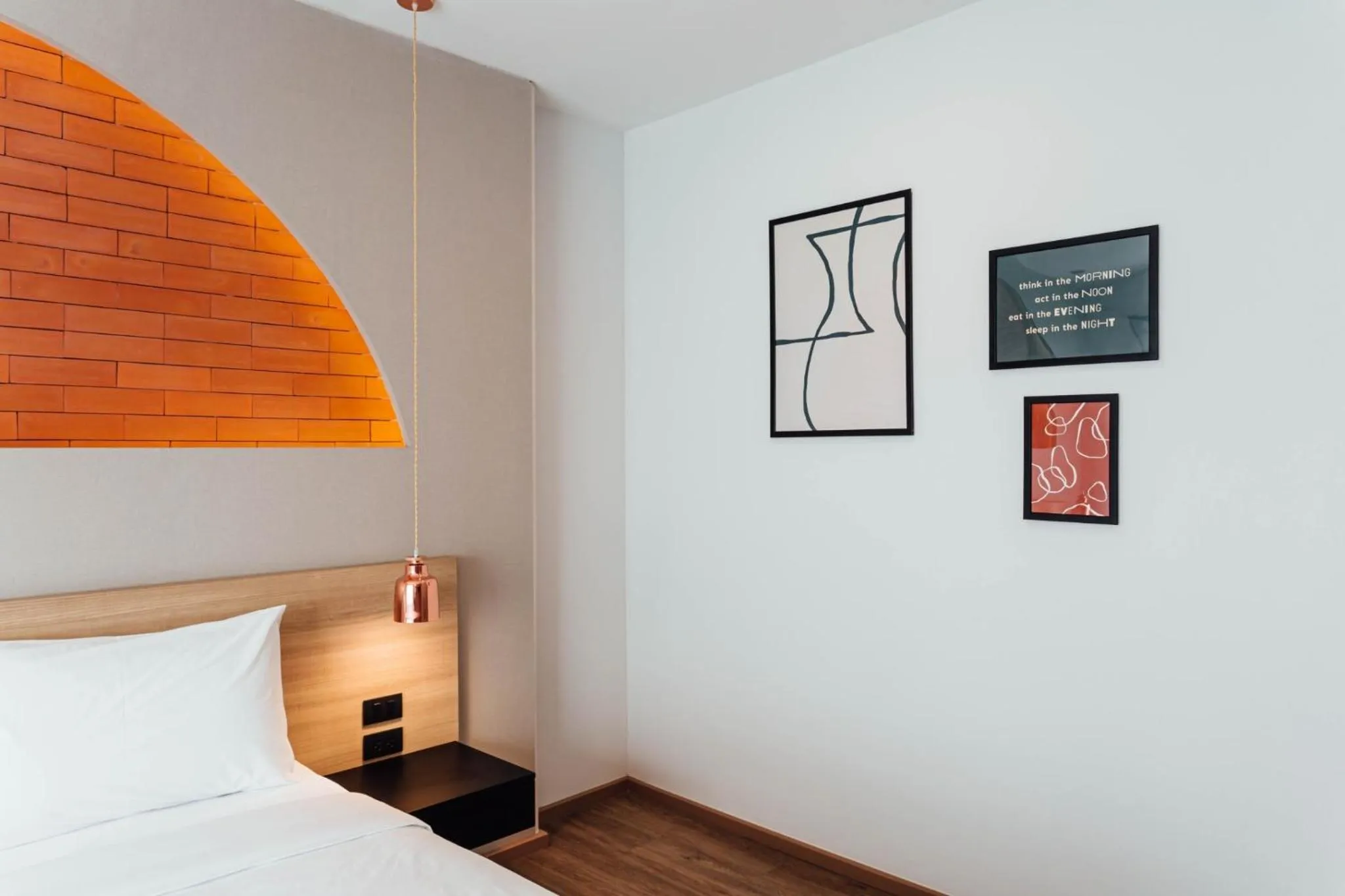 Bed in Clay Hotel Udonthani