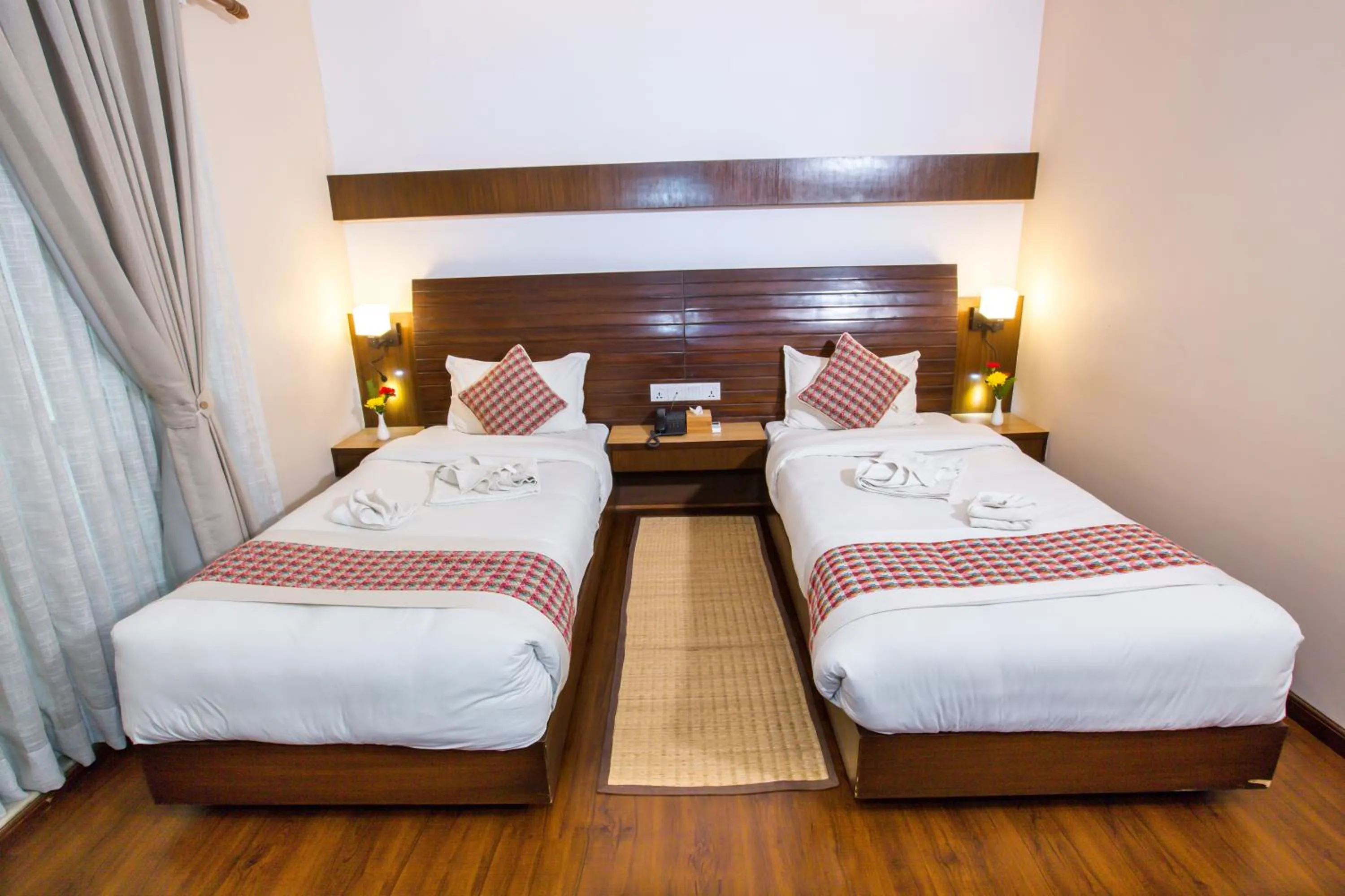 Bed in Kathmandu Suite Home