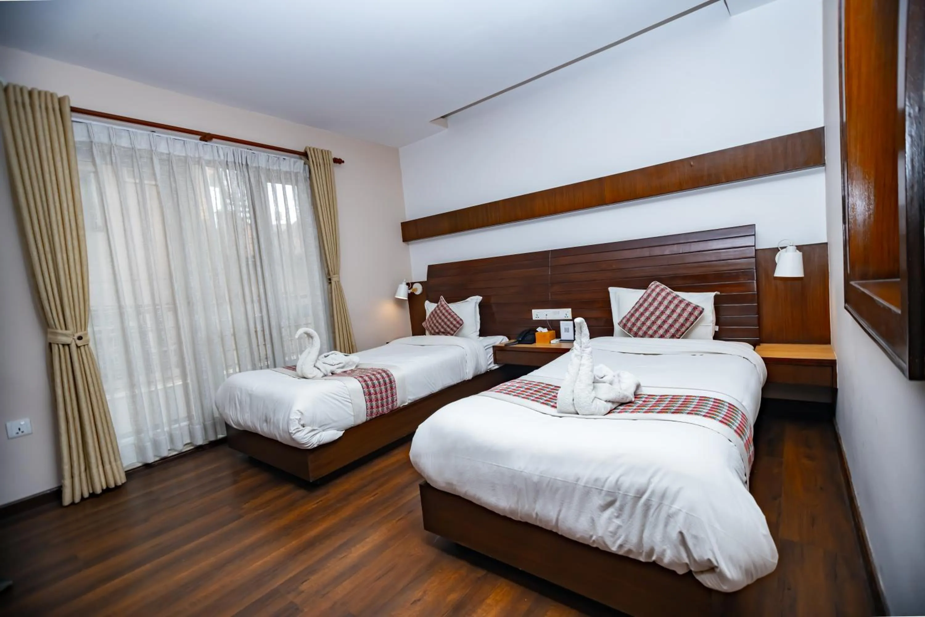 Bed in Kathmandu Suite Home