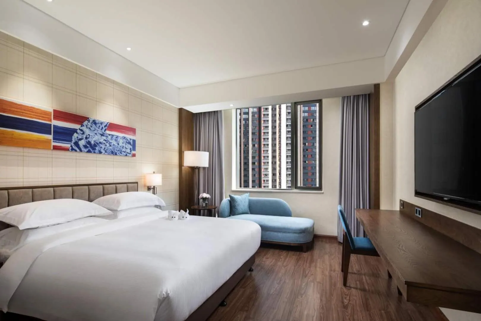 Bed in Ramada by Wyndham Baoji Jintai