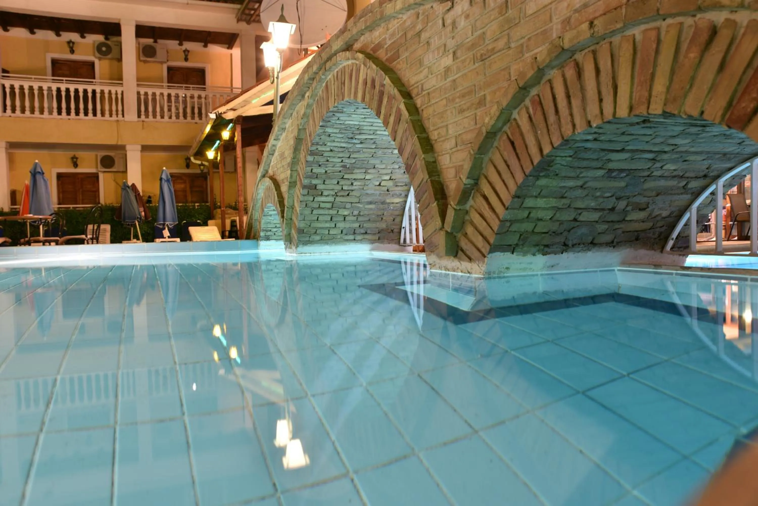 Pool view in Elpida Hotel