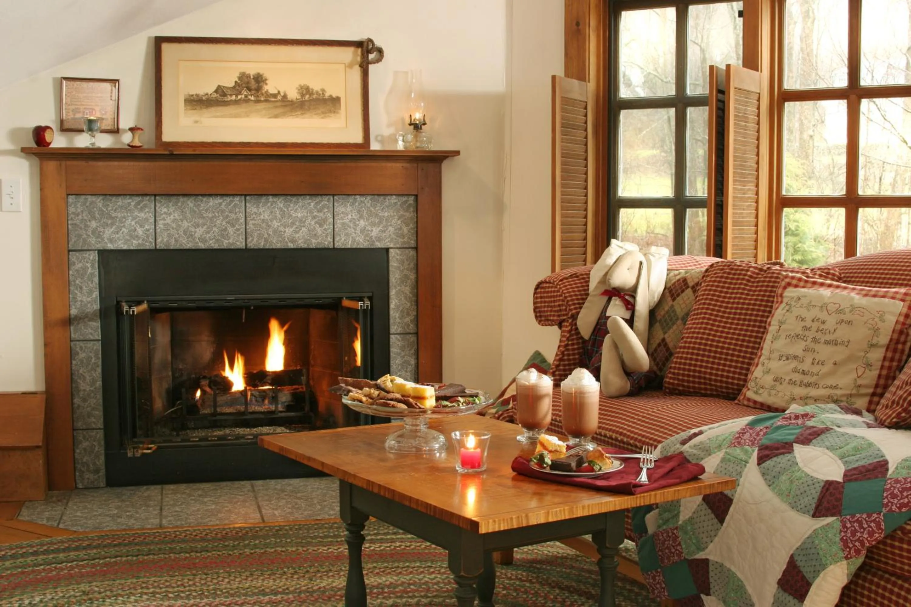 Living room in Rabbit Hill Inn