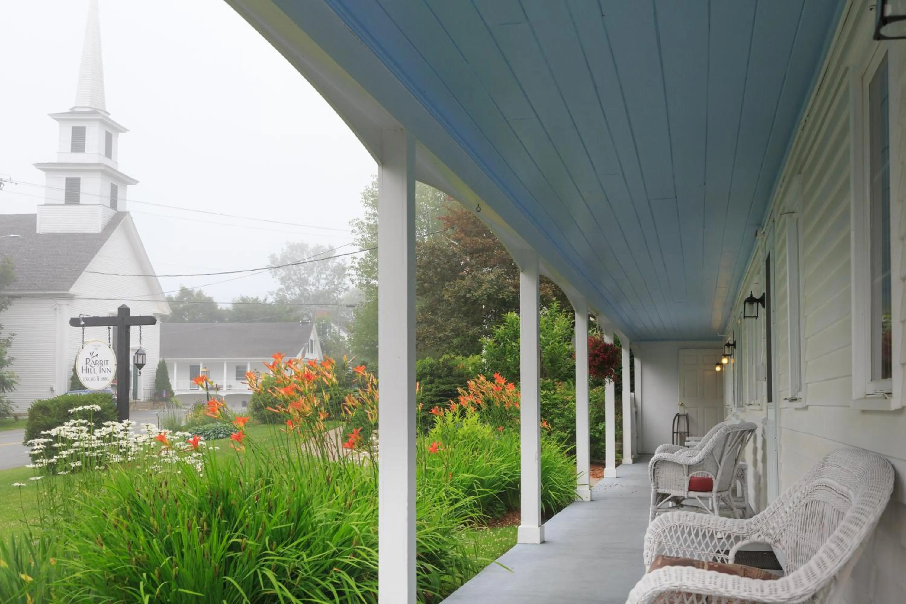 Garden view in Rabbit Hill Inn