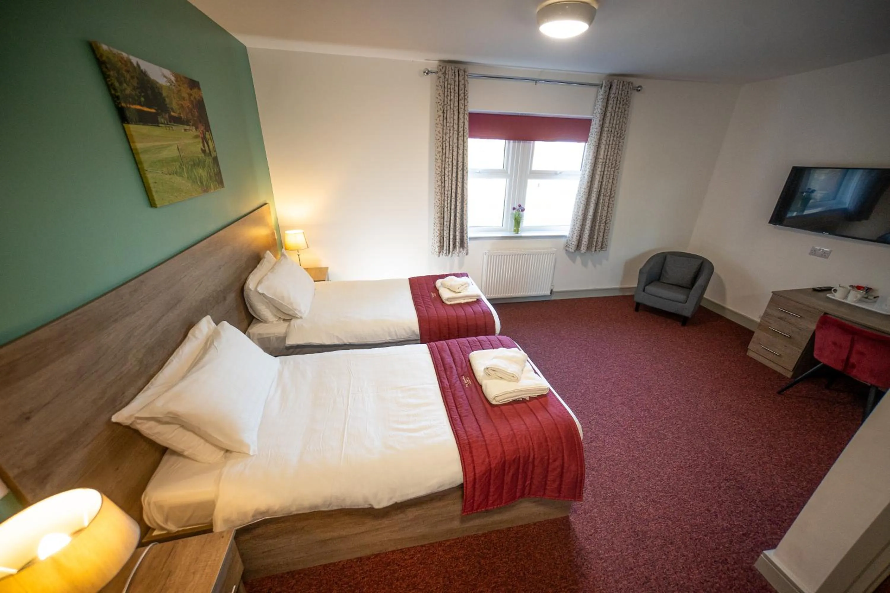 Bed in Belvedere Hotel and Golf