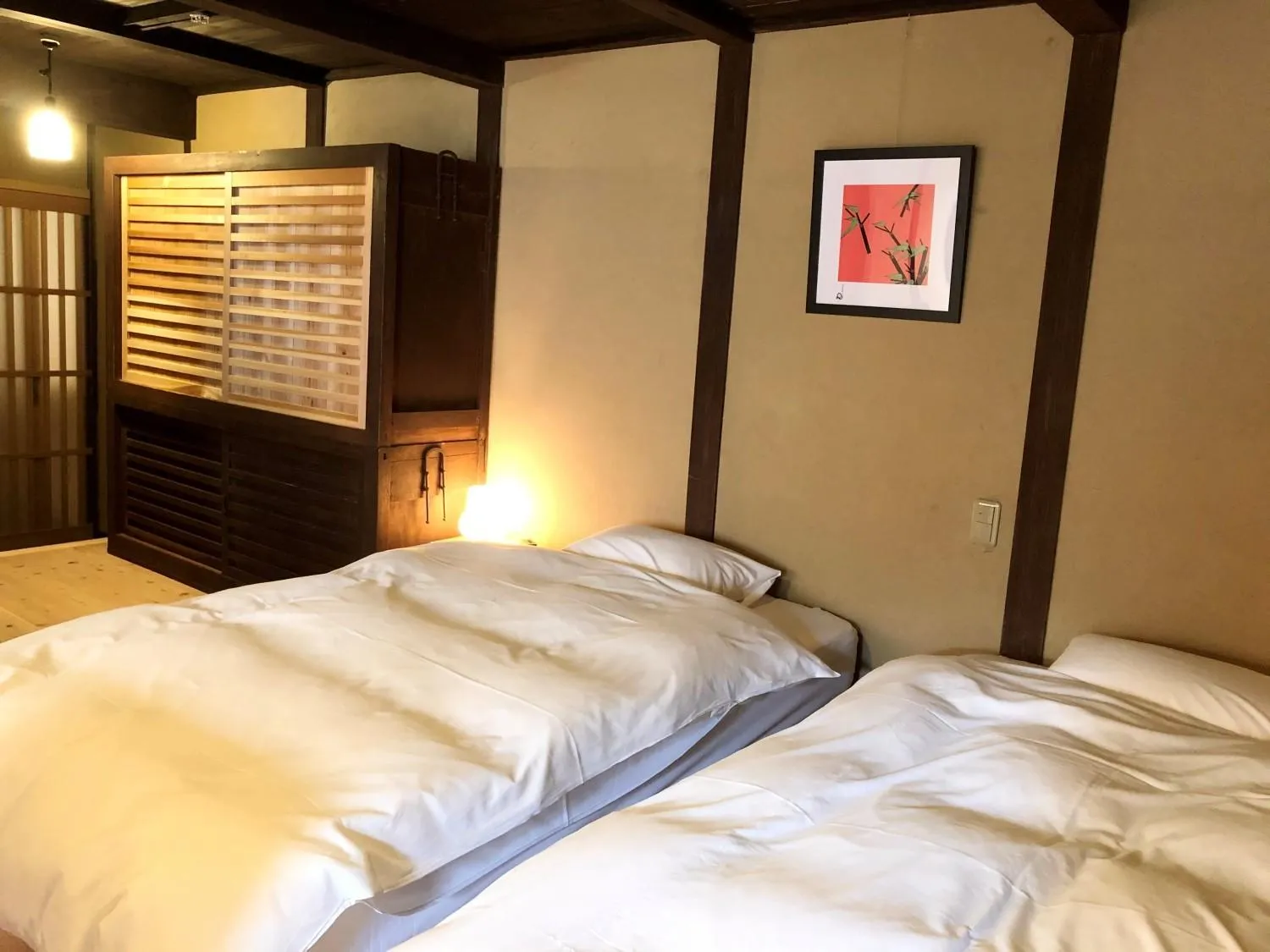 Bed in Kariya Ryokan Q