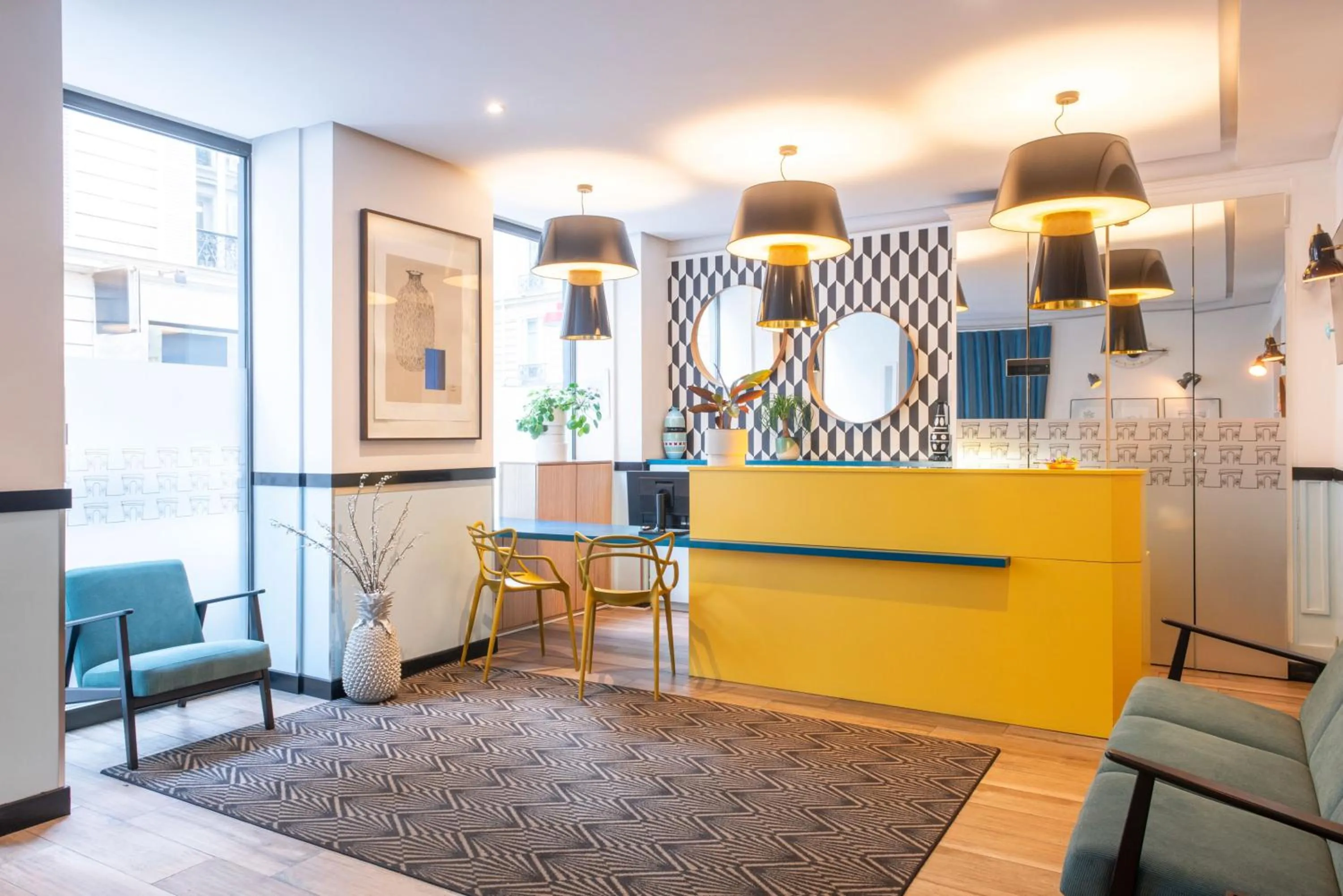 Lobby or reception in Hôtel Augustin - Astotel