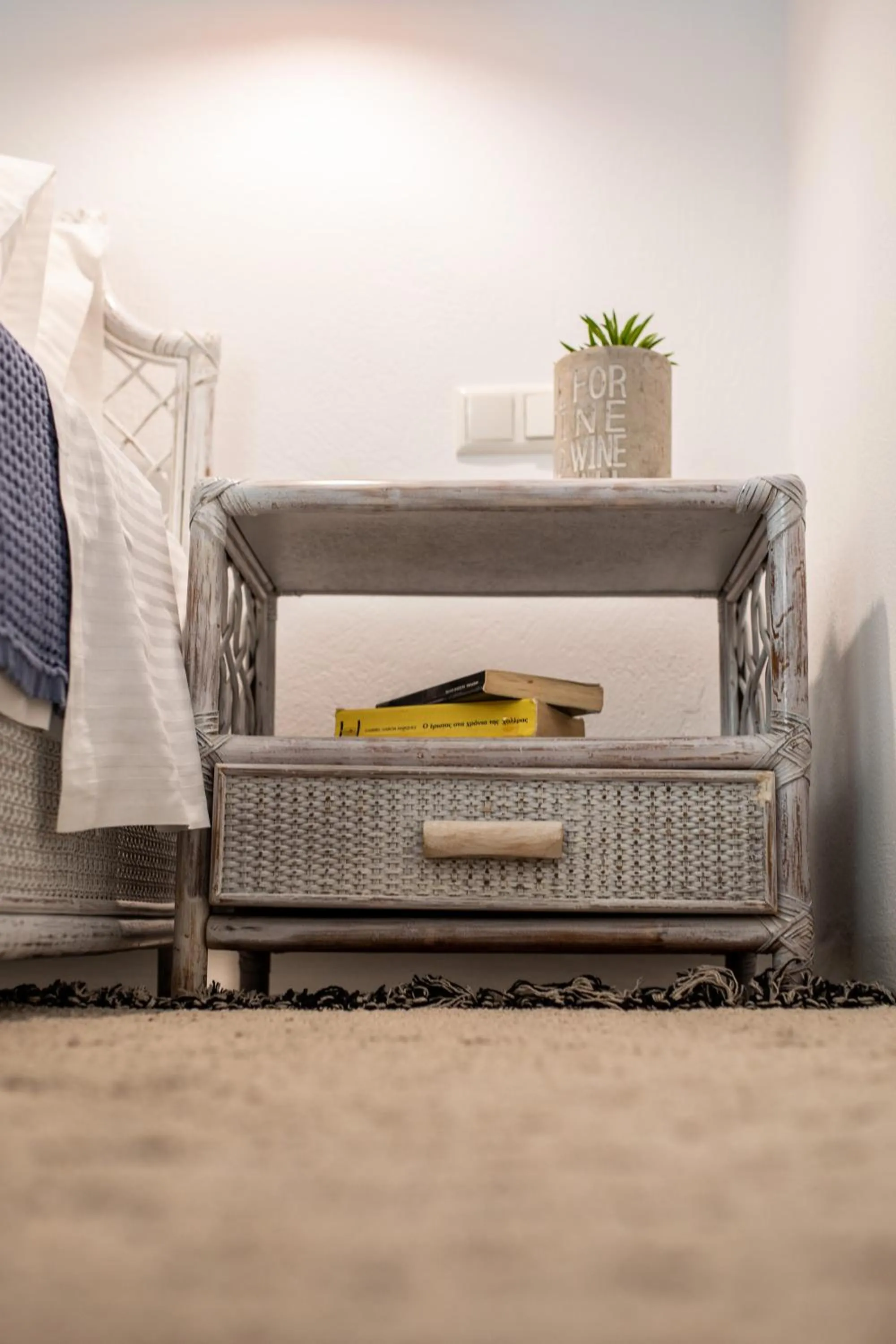 Bed in Arco Naxos Luxury Apartments