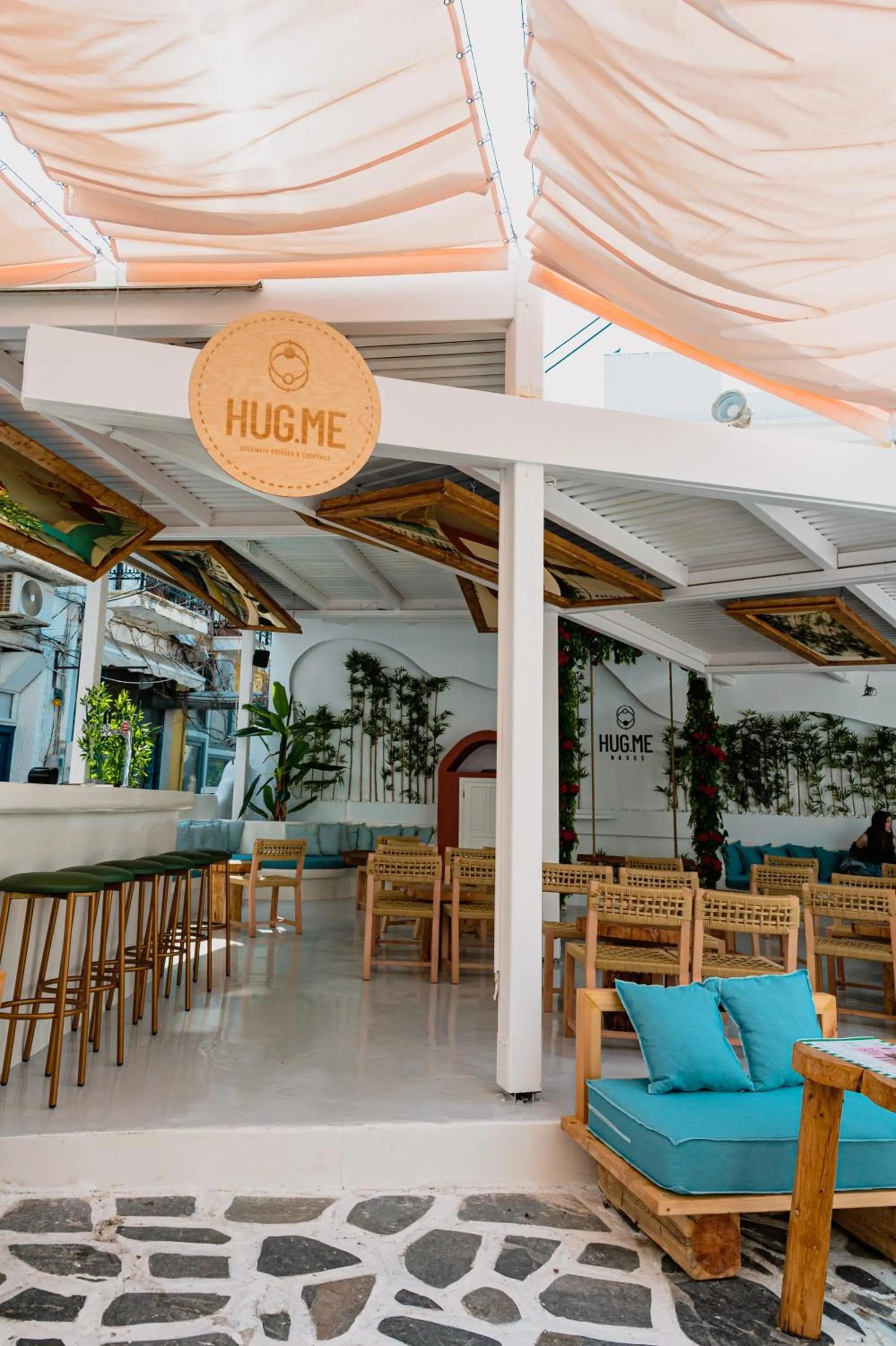 Patio in Arco Naxos Luxury Apartments