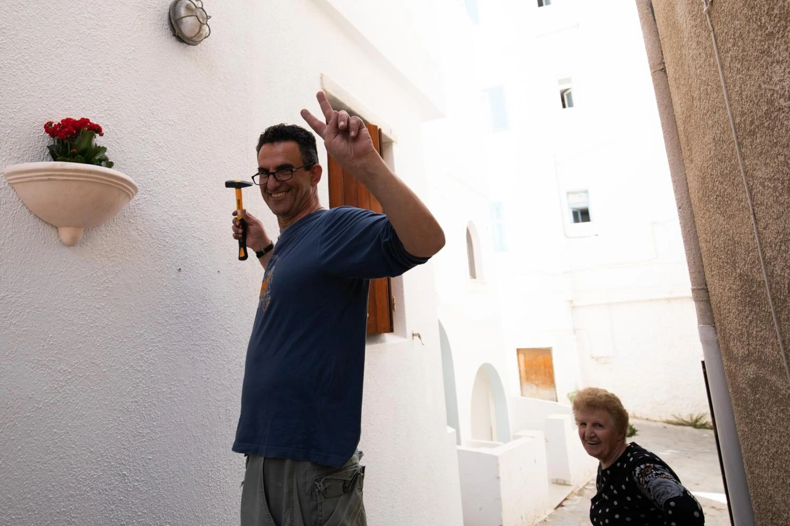 Patio in Arco Naxos Luxury Apartments