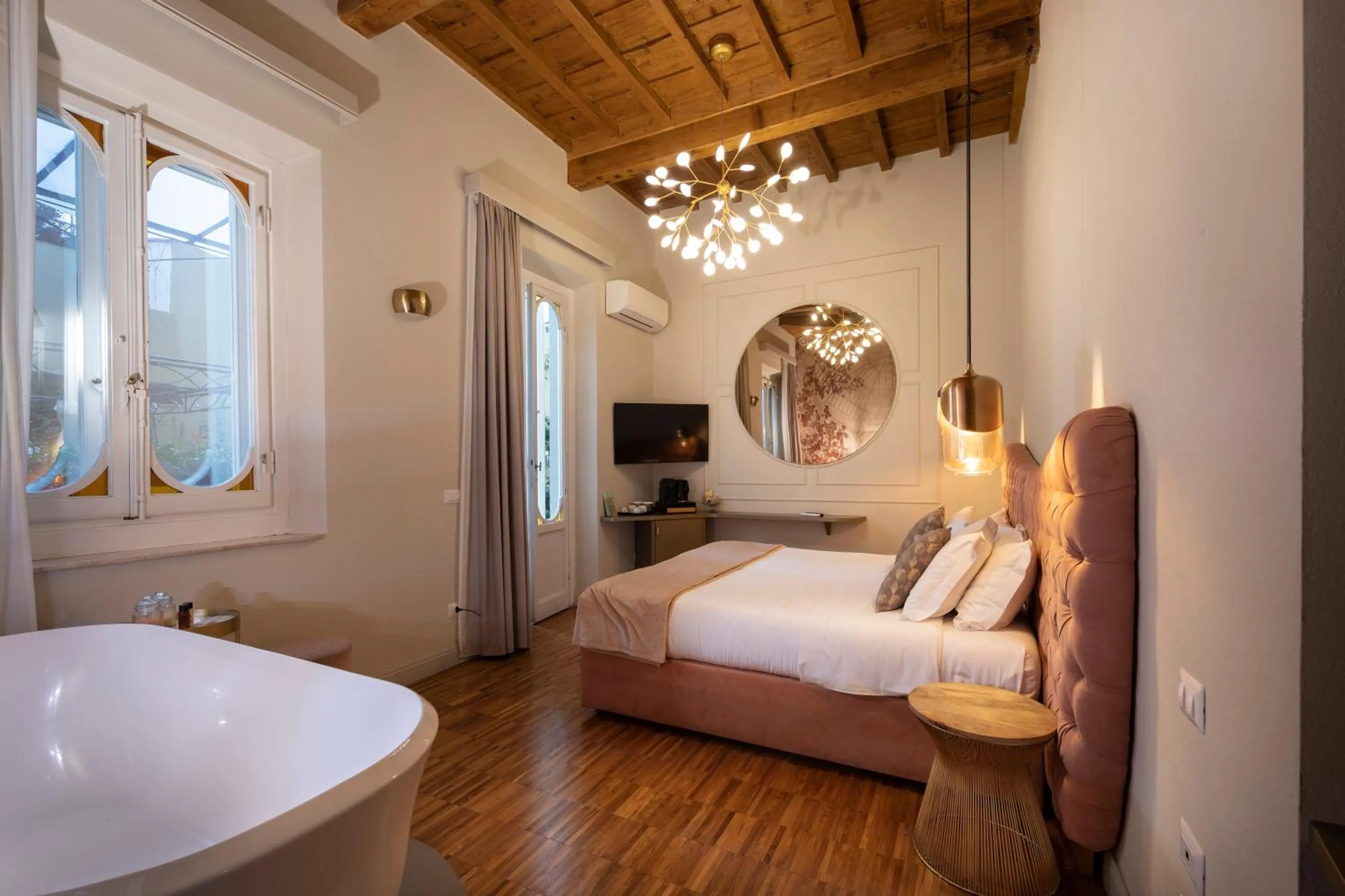 Bed in Ricasoli Garden Relais