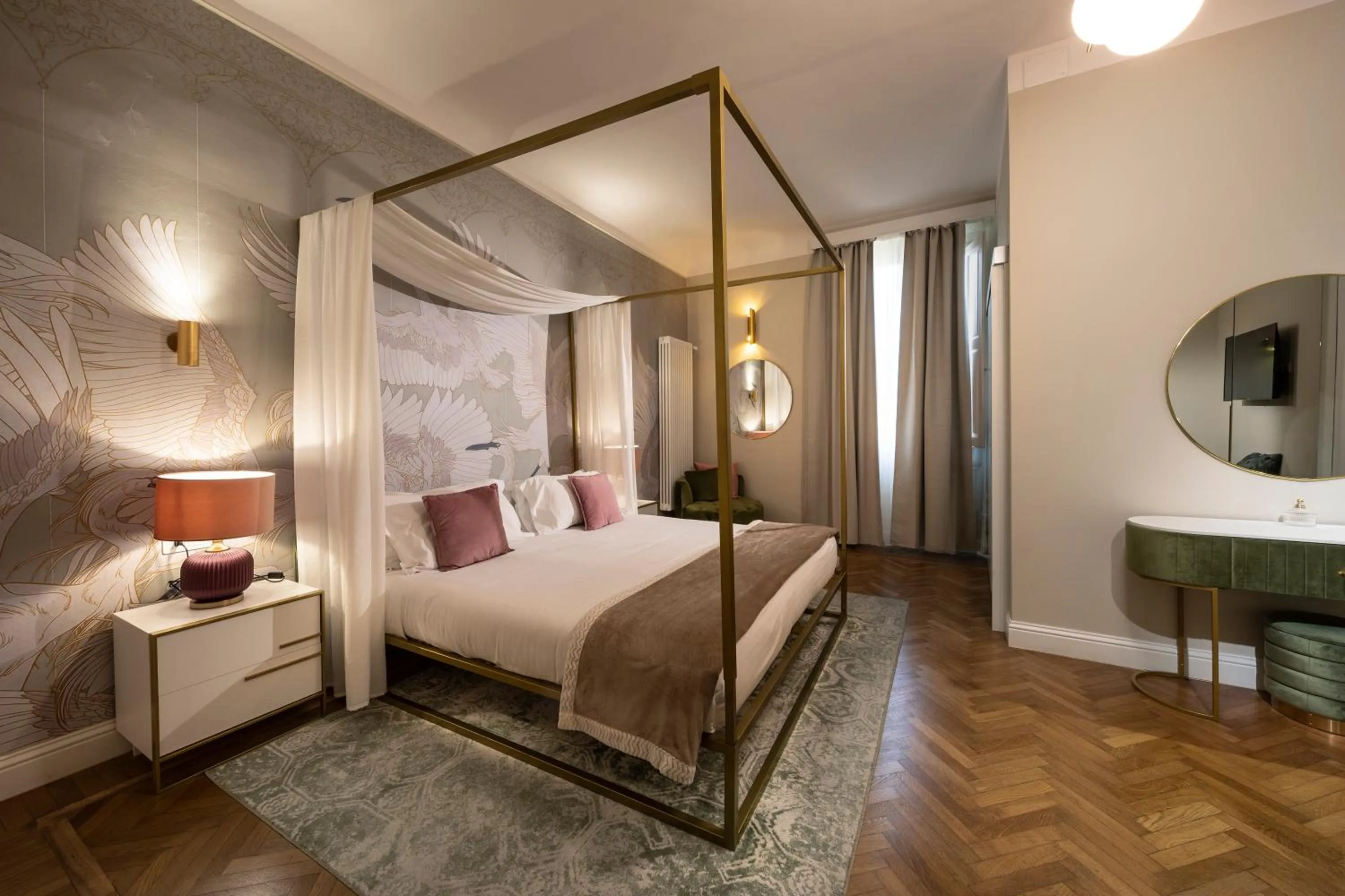 Bed in Ricasoli Garden Relais