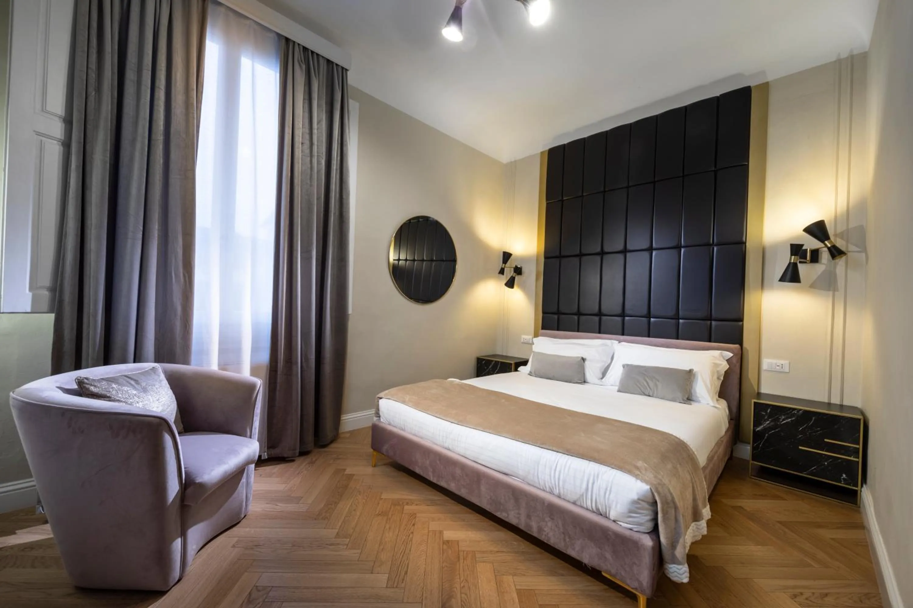 Bed in Ricasoli Garden Relais