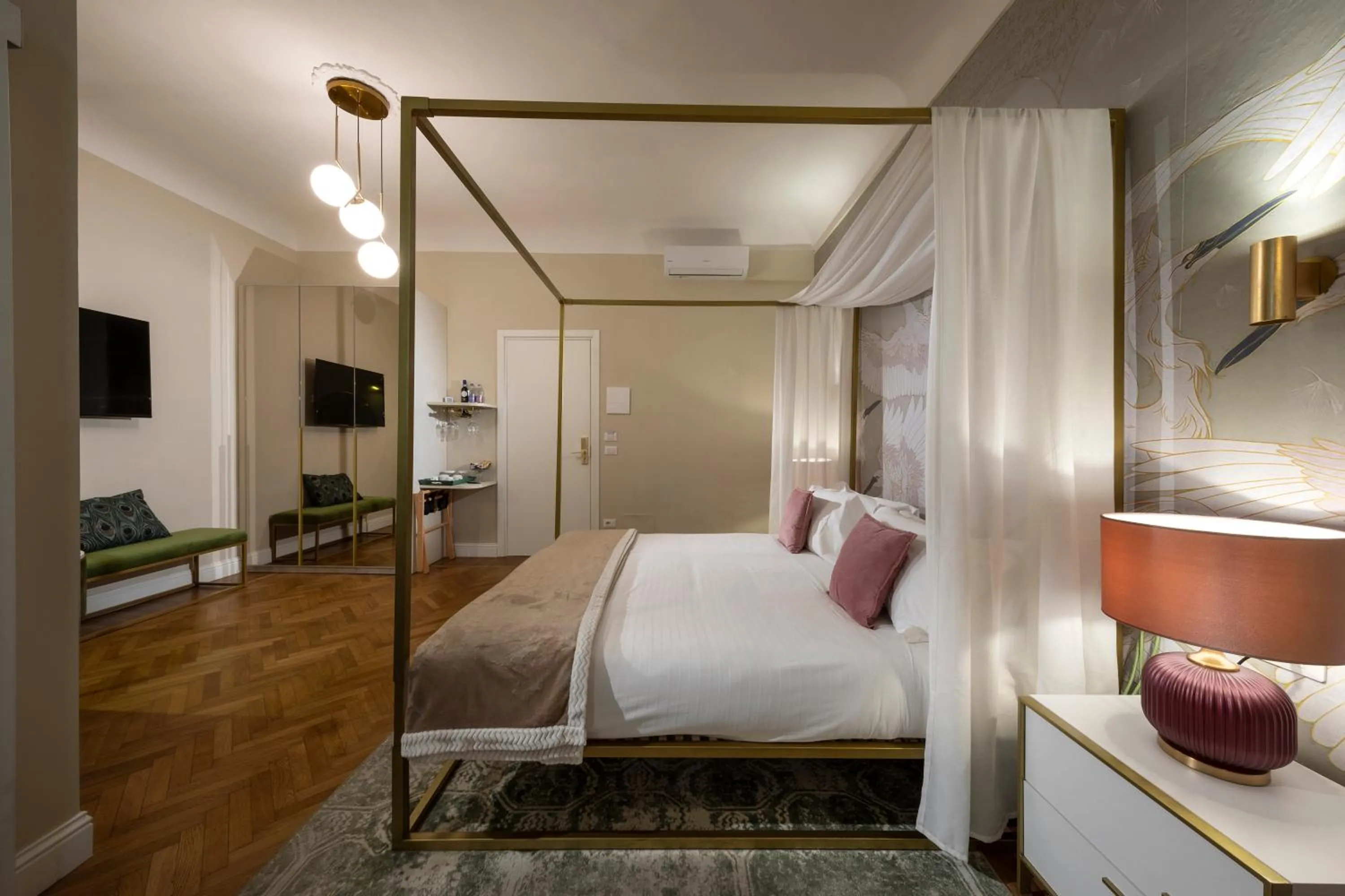 Bed in Ricasoli Garden Relais