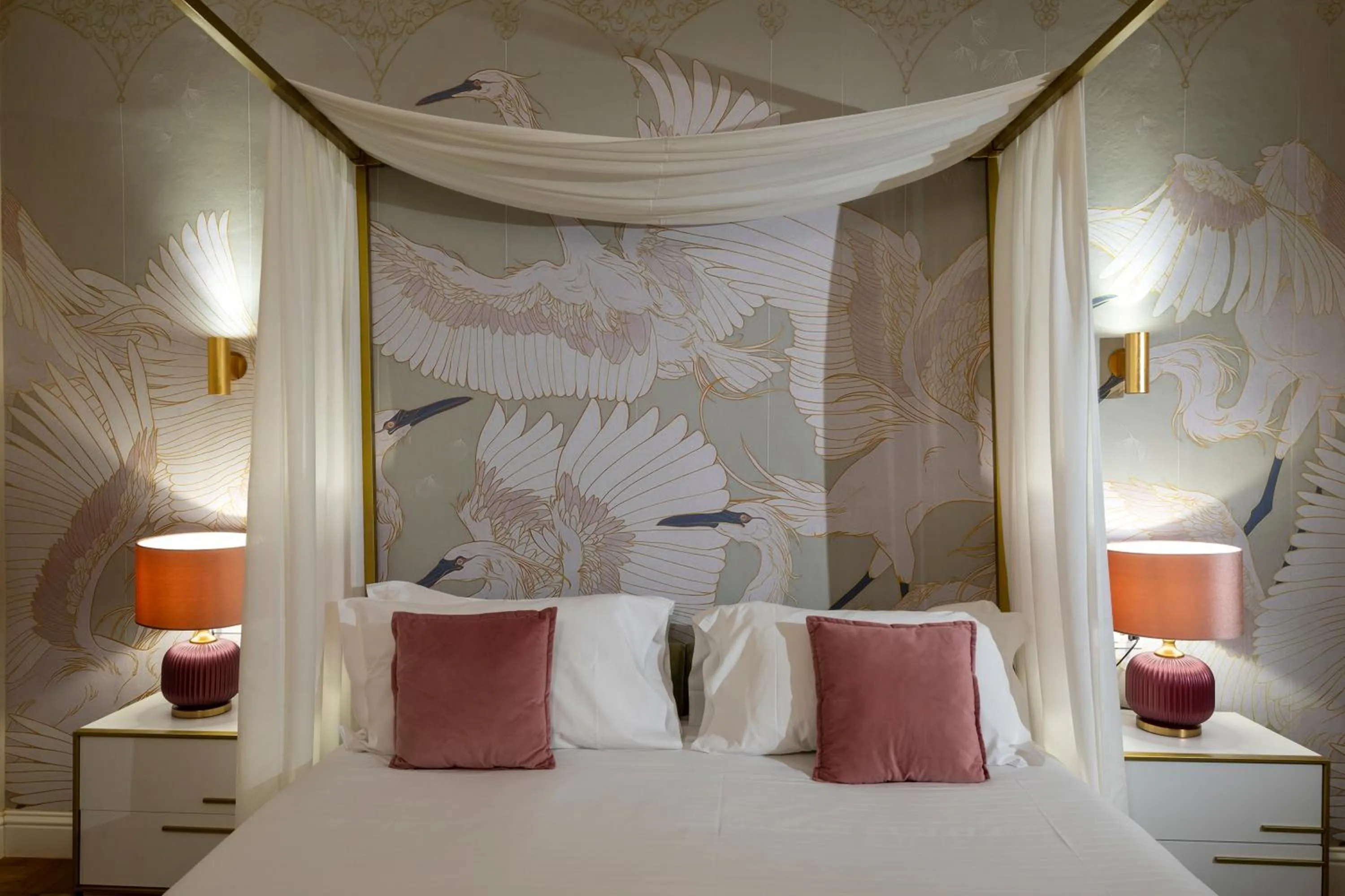 Bed in Ricasoli Garden Relais