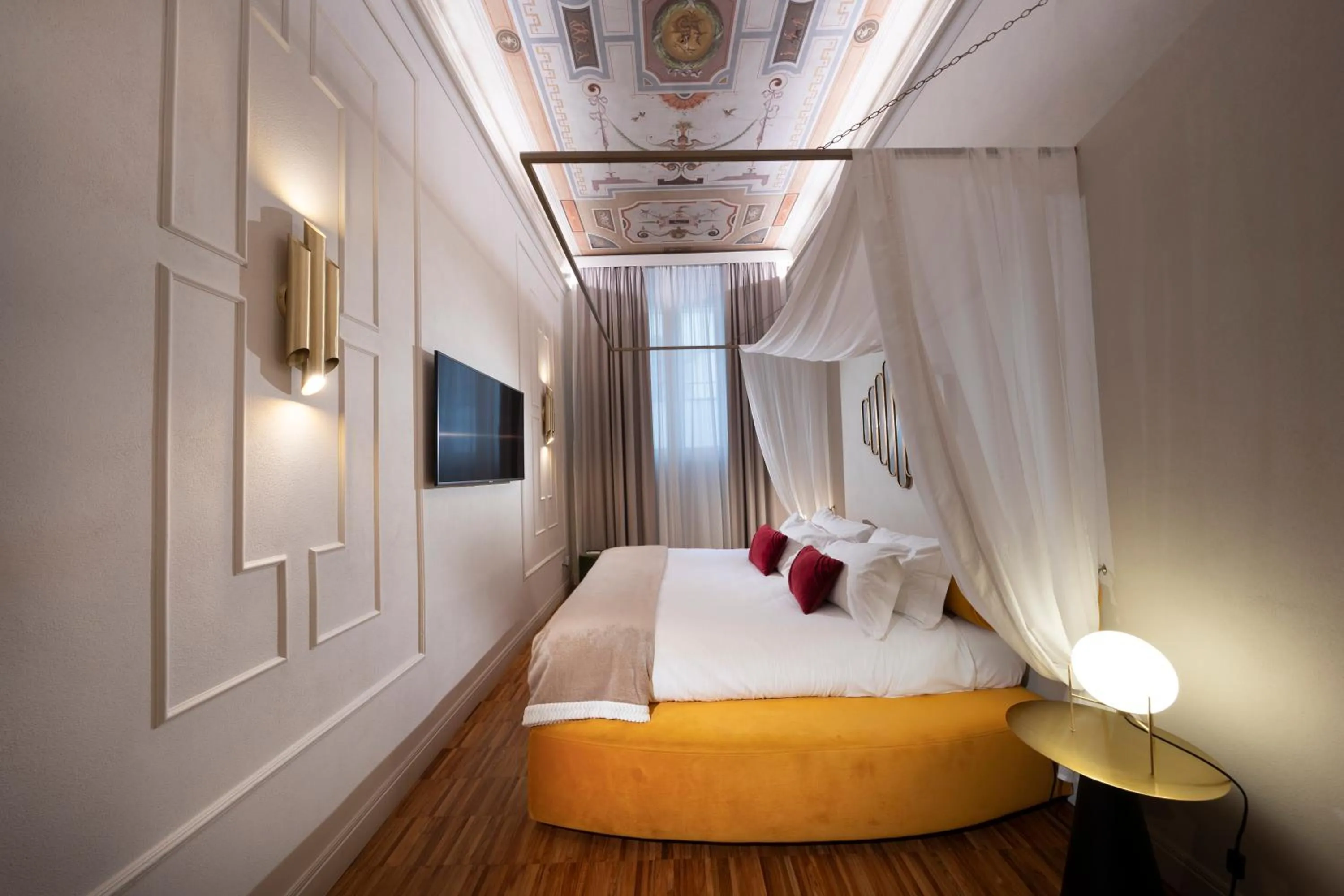 Bed in Ricasoli Garden Relais