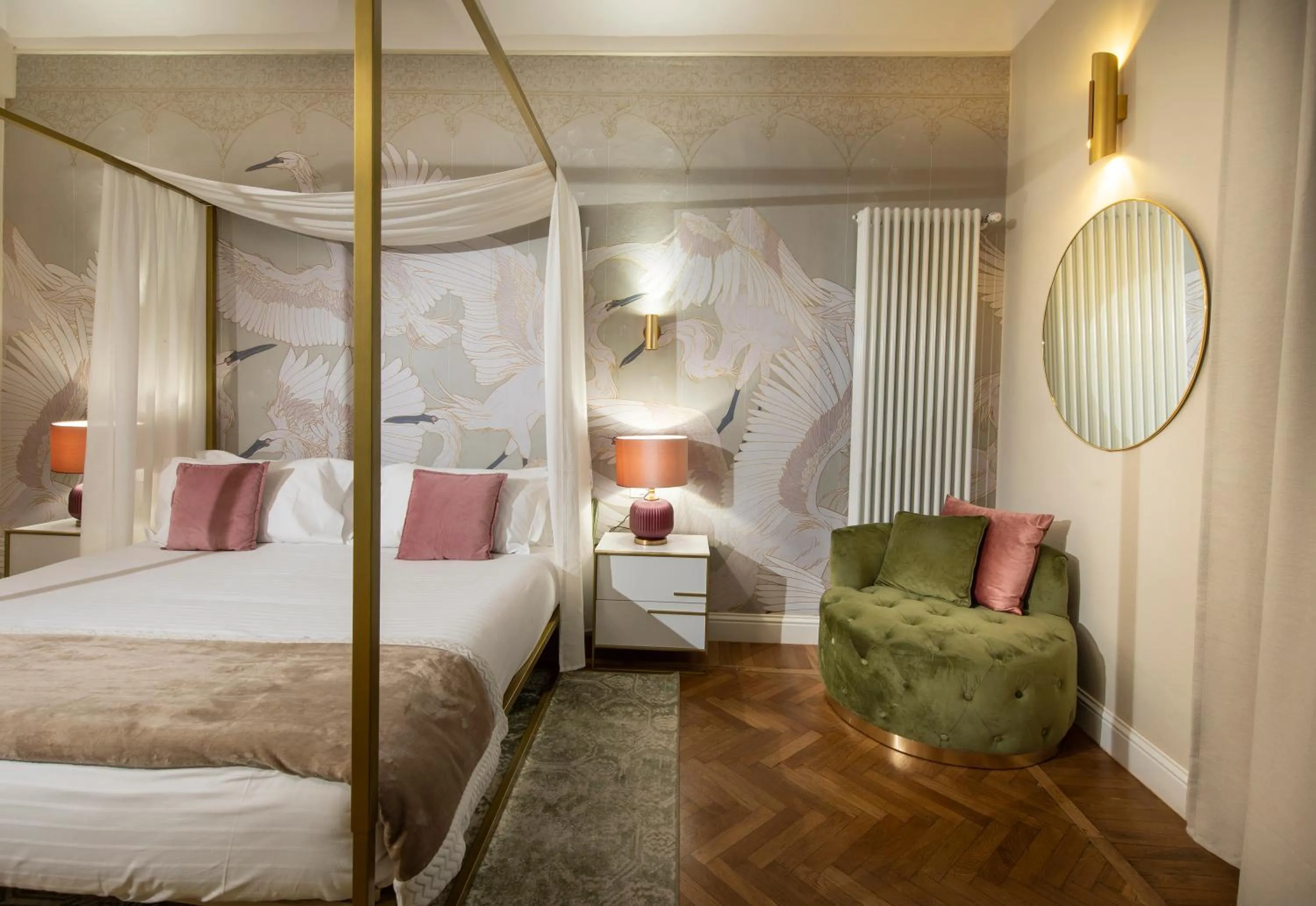 Bed in Ricasoli Garden Relais