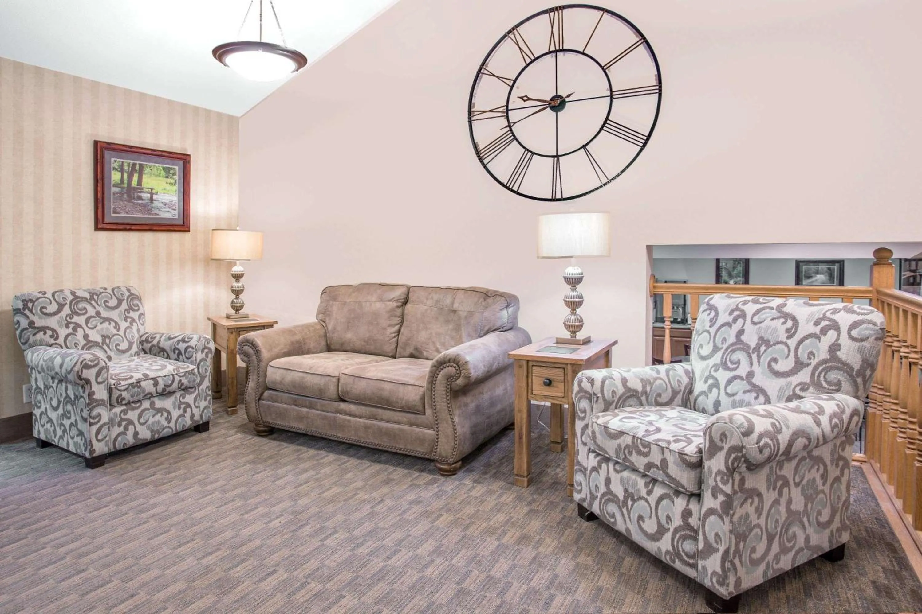 Seating area in Super 8 by Wyndham Havre