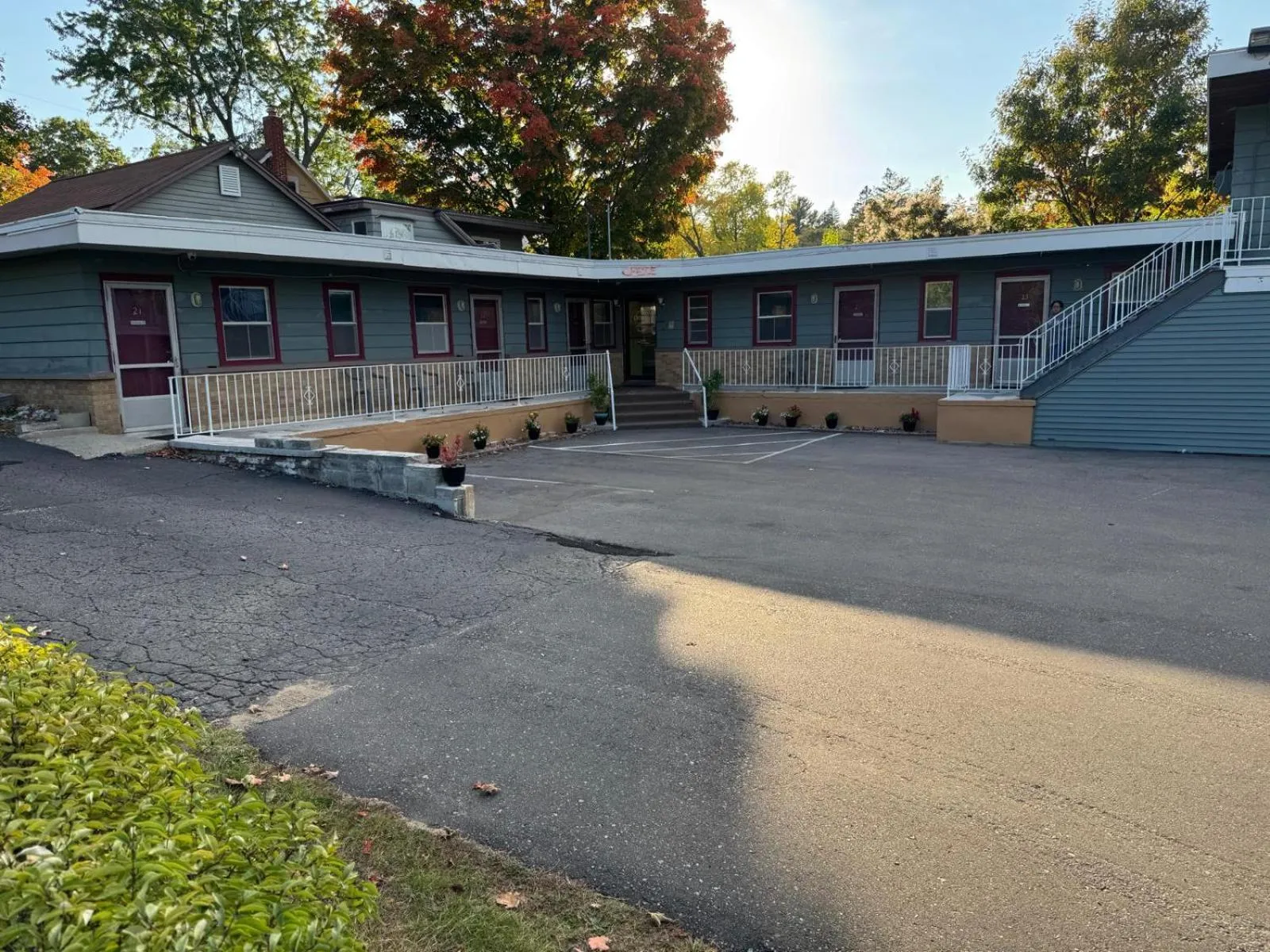 Property building in Economy Inn Cadillac MI by Hotel O